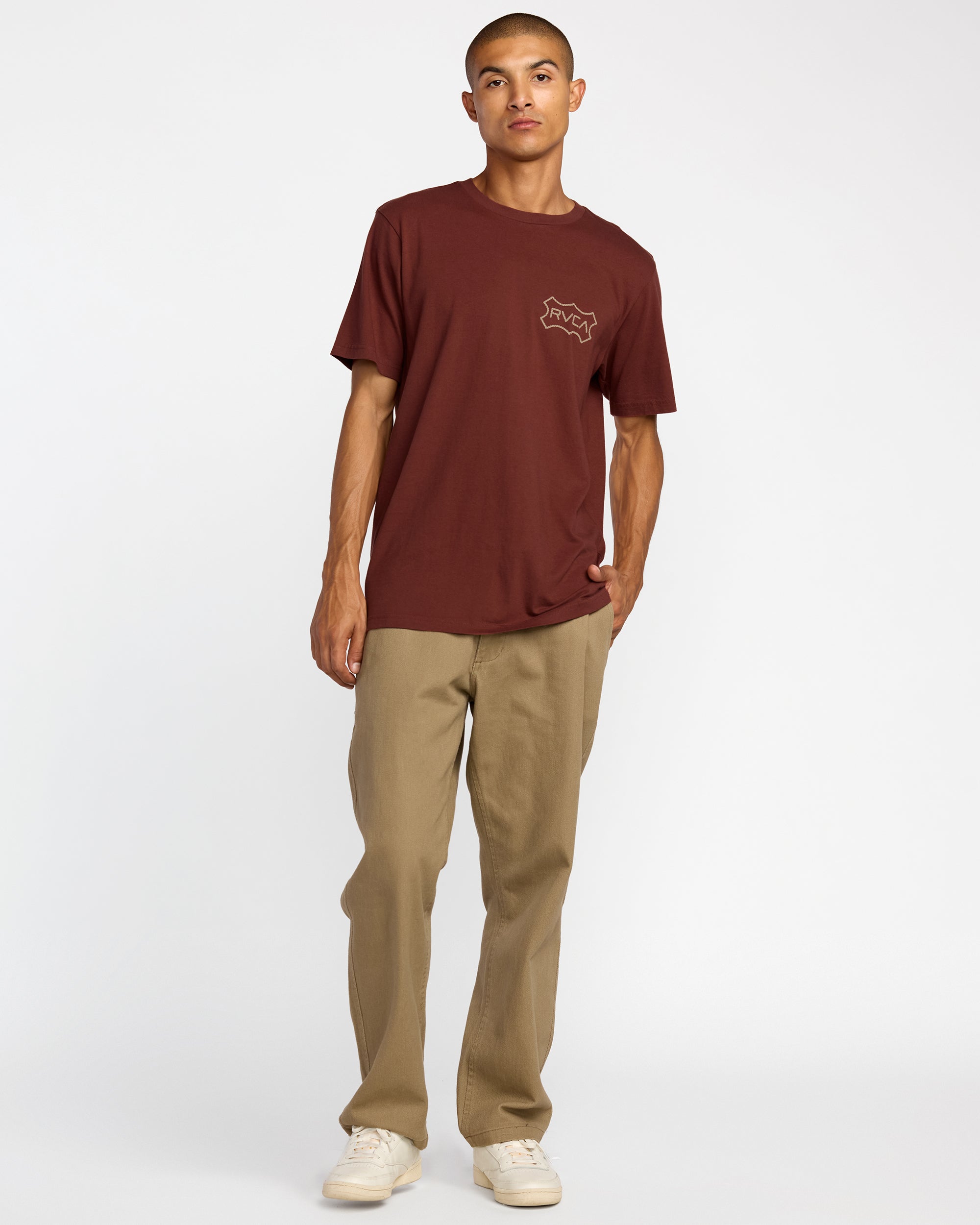 Genuine RVCA Short Sleeve Tee - Red Earth | RVCA online