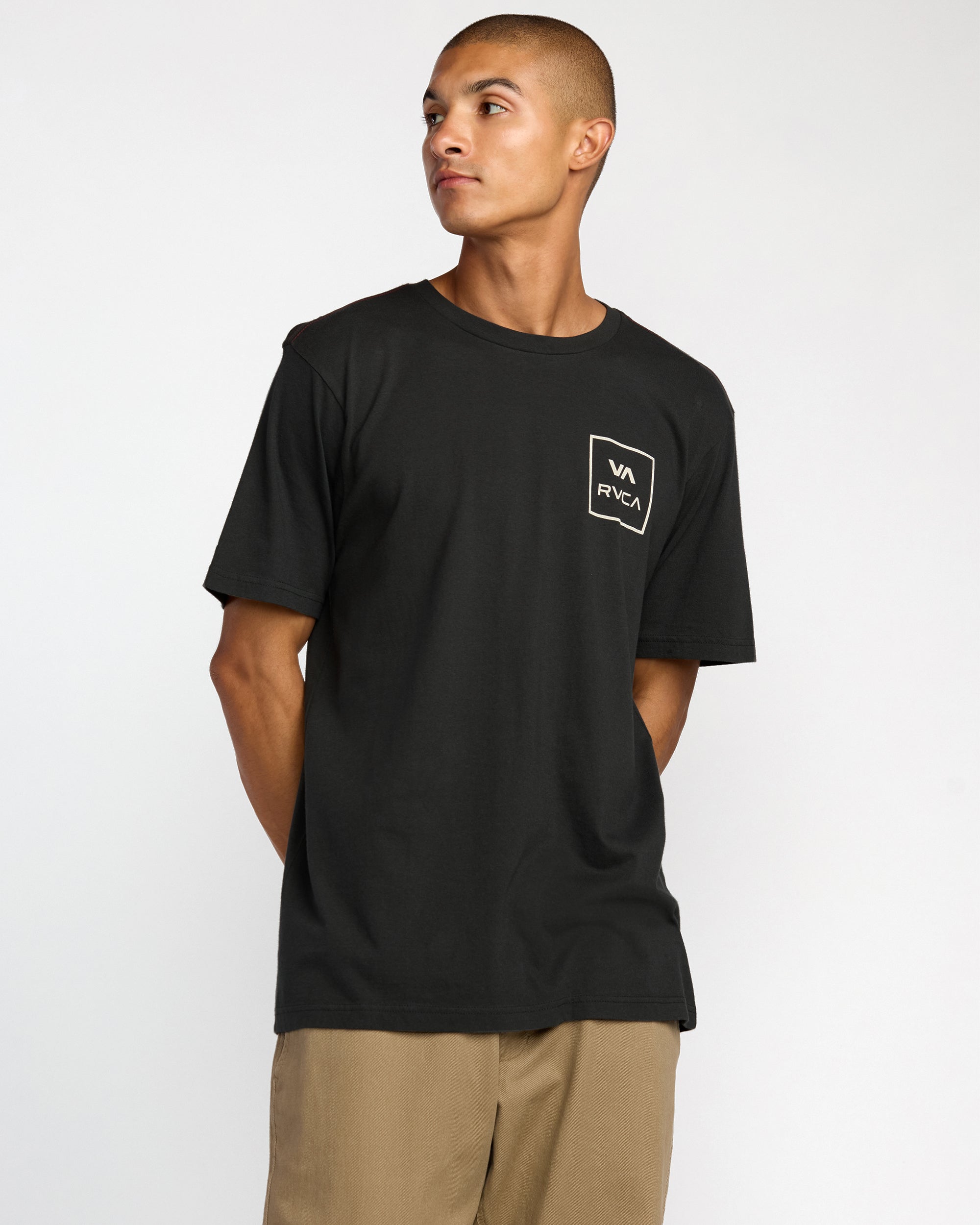VA All The Way Short Sleeve Tee - Pirate Black | RVCA on sale