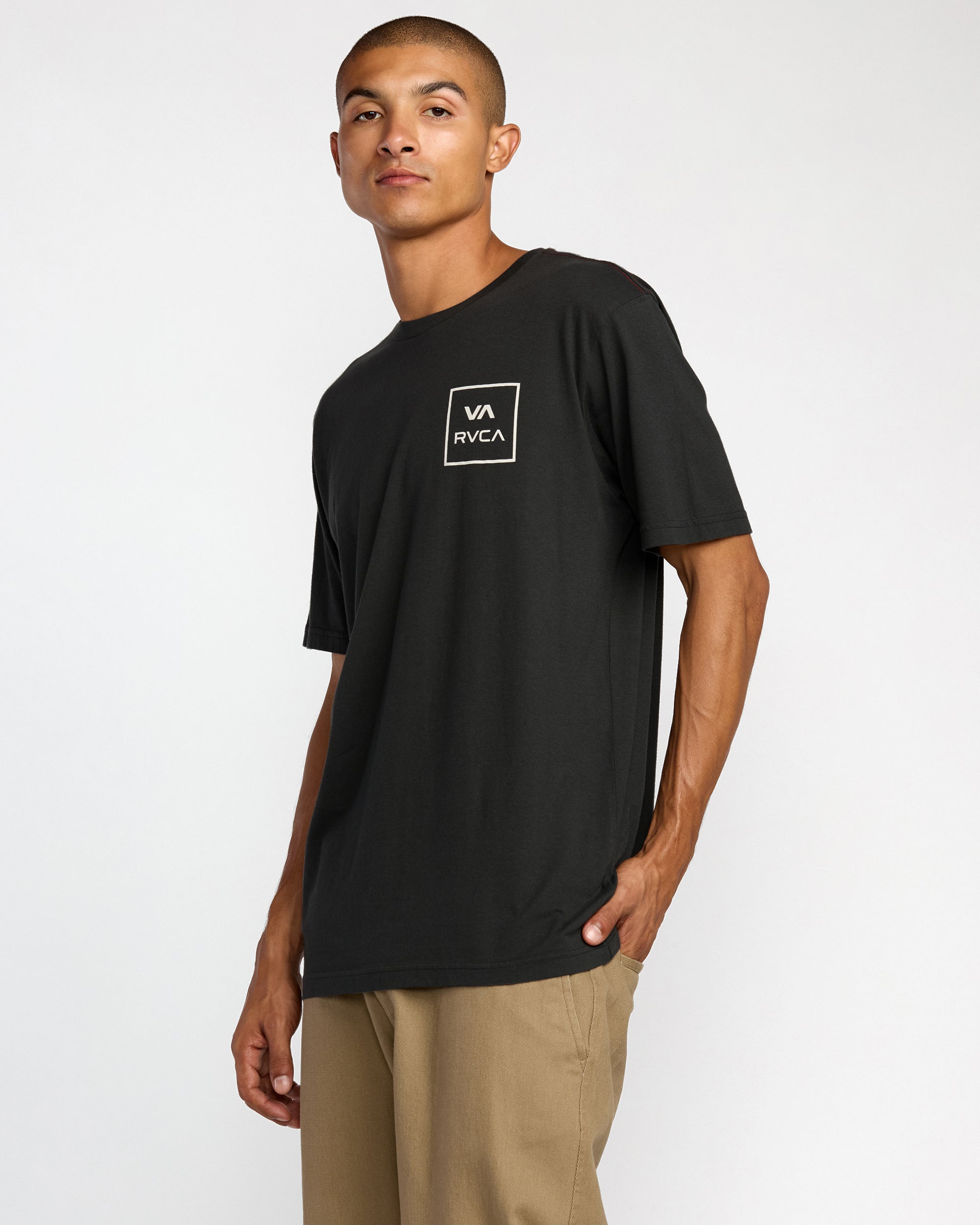 VA All The Way Short Sleeve Tee - Pirate Black | RVCA on sale