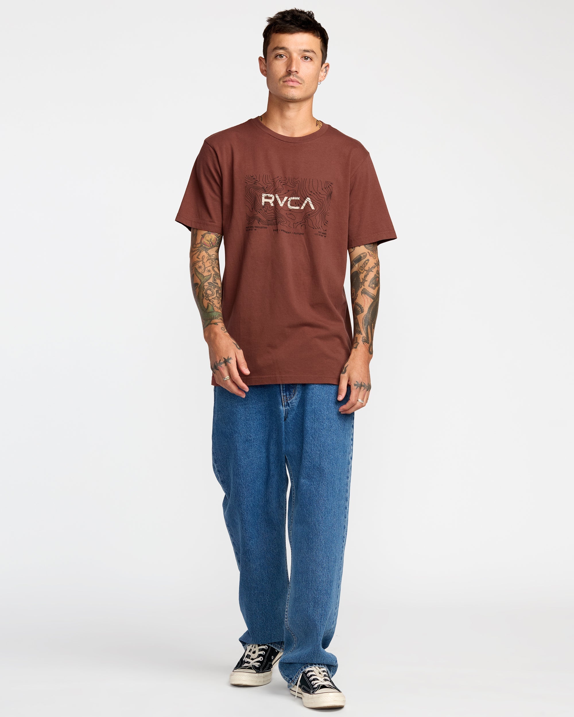 Topo XL Short Sleeve Tee - Red Earth | RVCA US