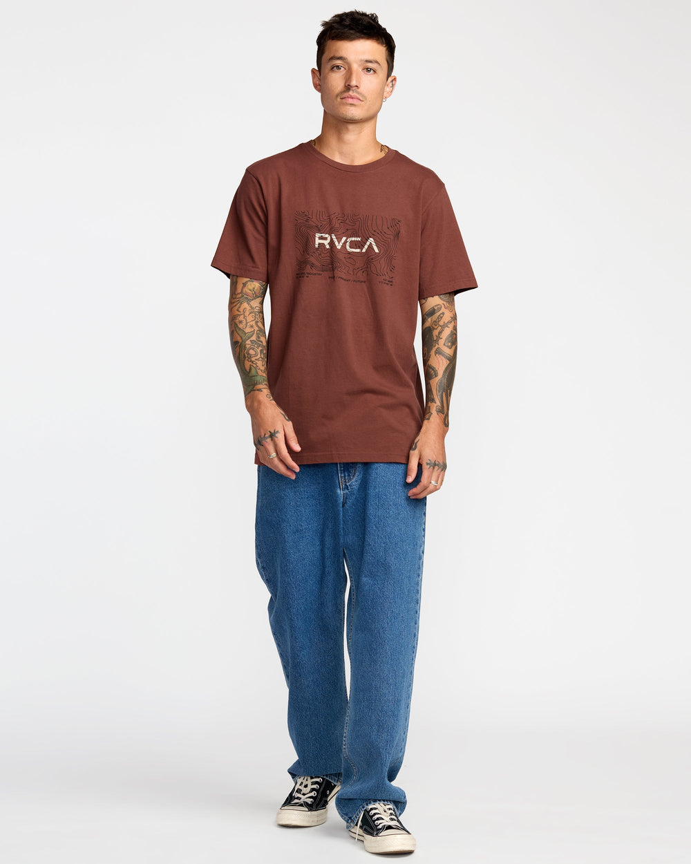 Topo XL Short Sleeve Tee - Red Earth | RVCA US