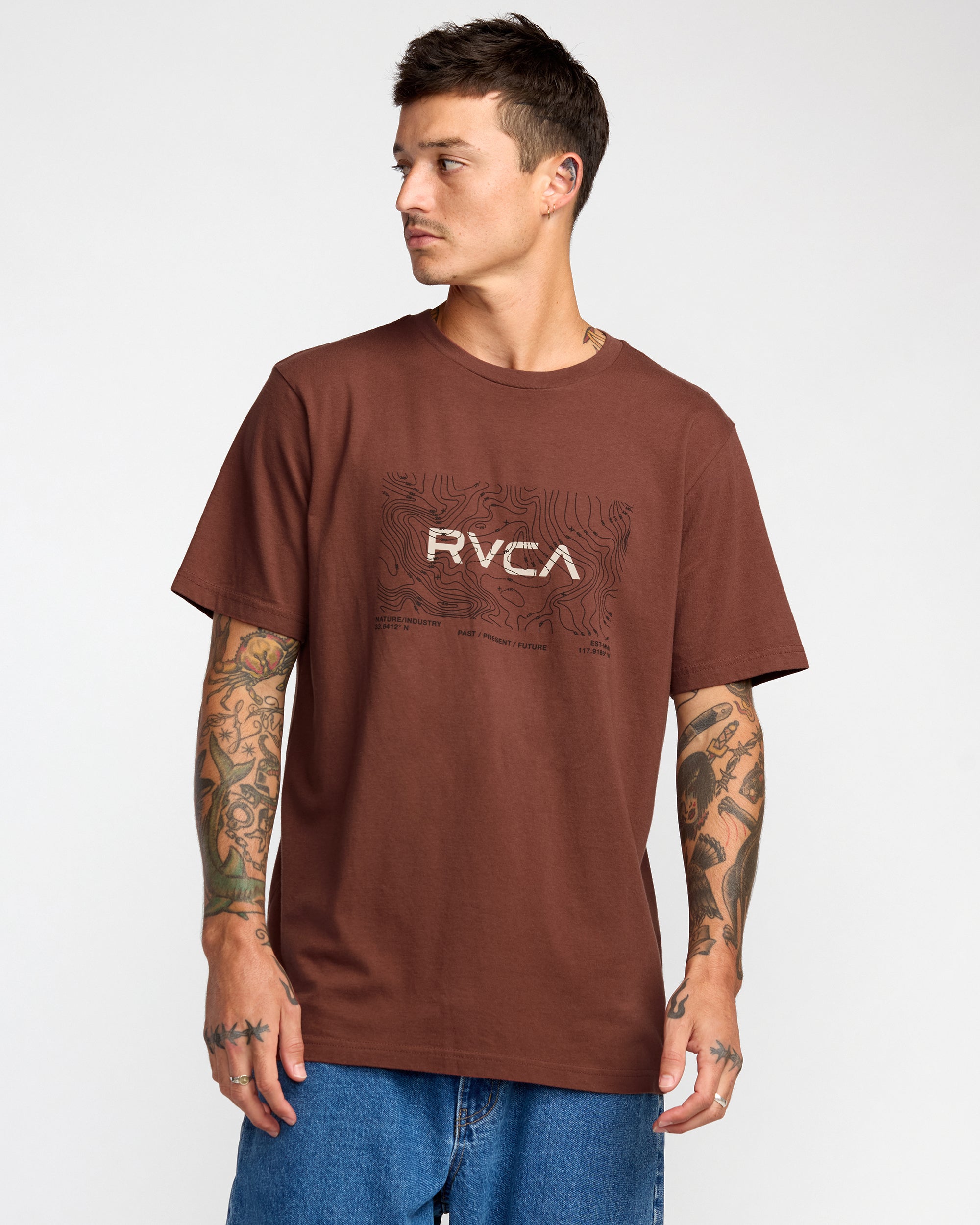 Topo XL Short Sleeve Tee - Red Earth | RVCA US