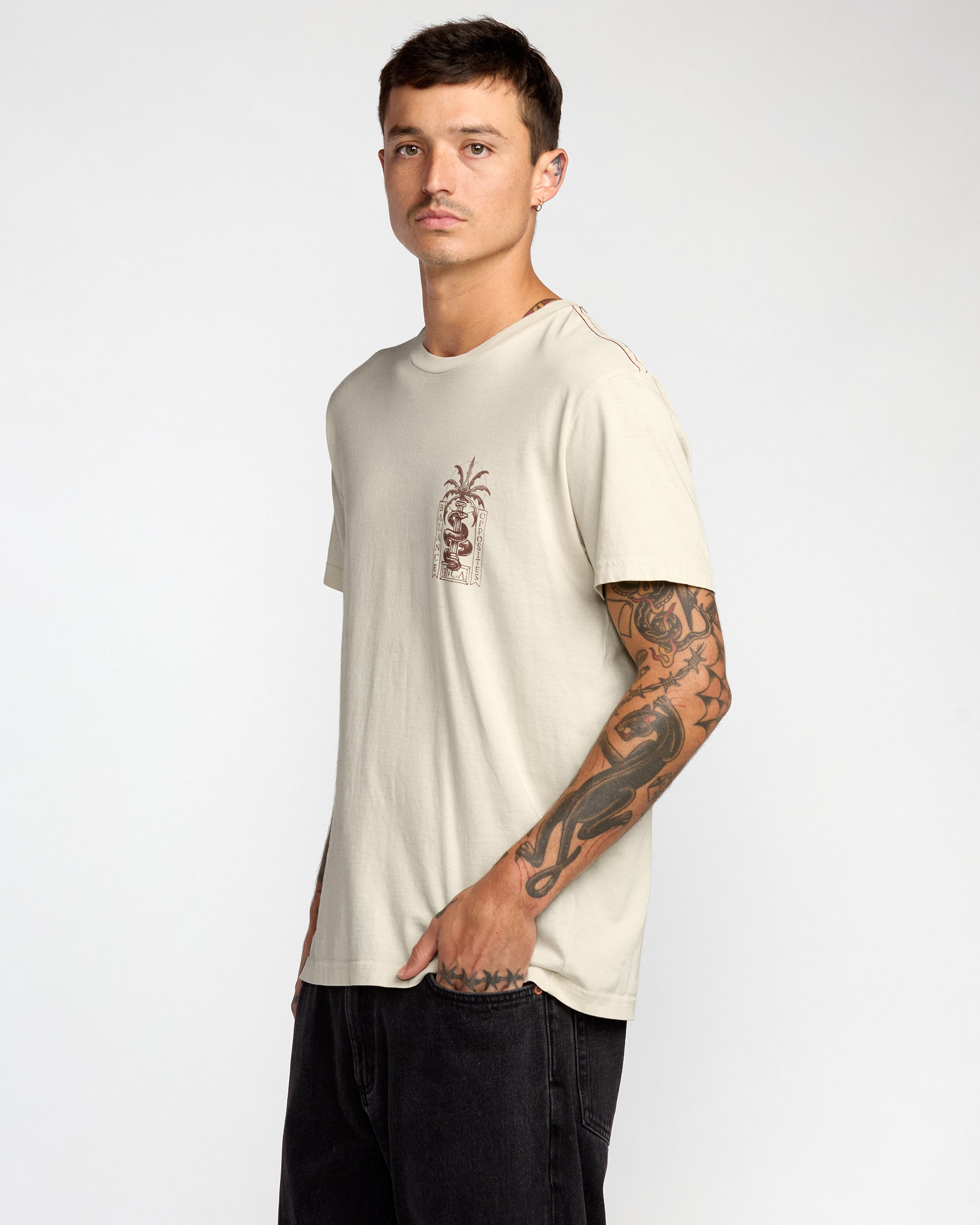 Serpent Short Sleeve Tee - Ceramic | RVCA sale