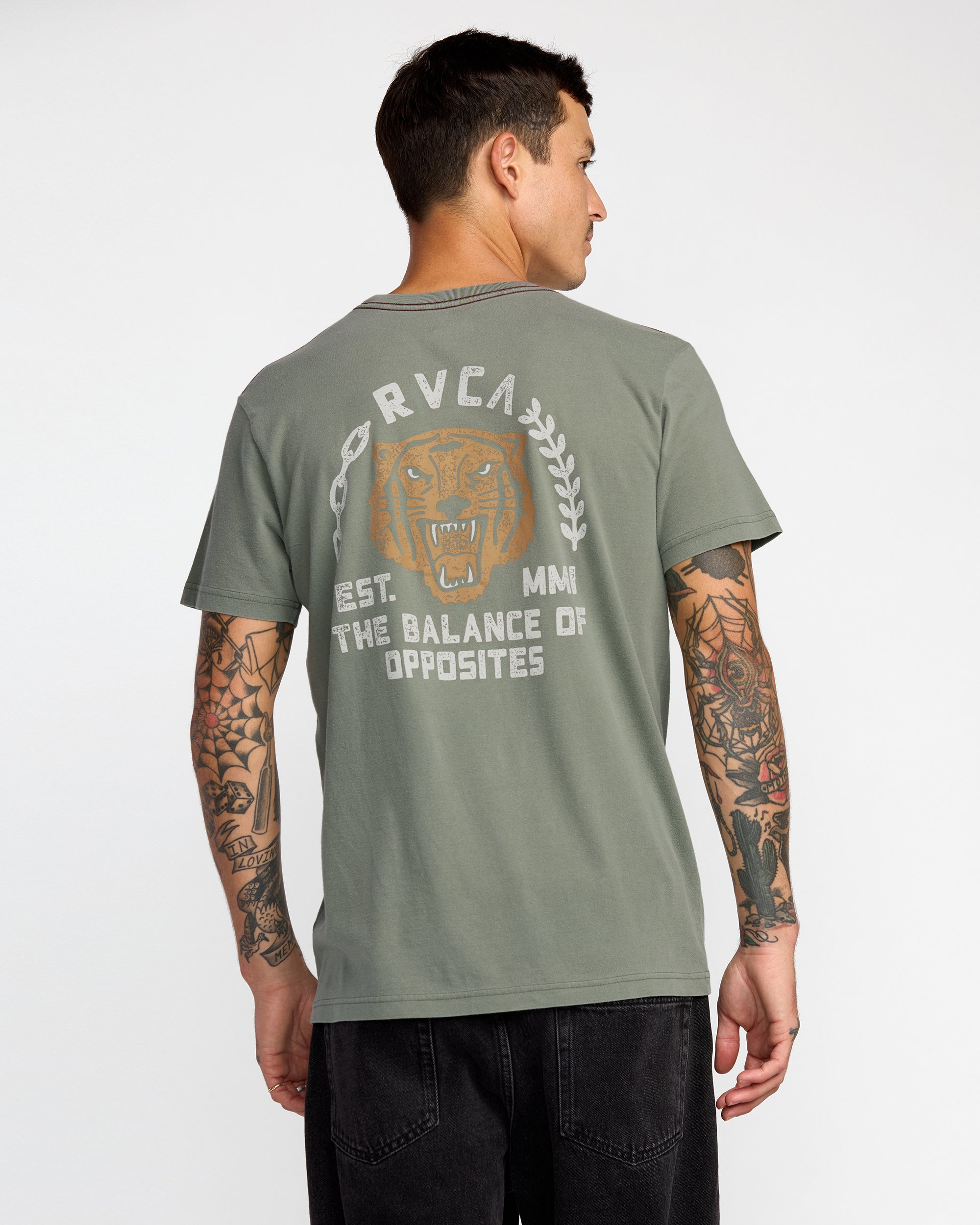 Squadron Short Sleeve Tee - Sage Leaf | RVCA outlet