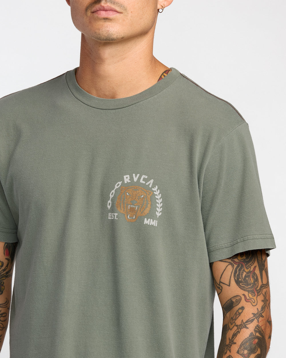 Squadron Short Sleeve Tee - Sage Leaf | RVCA outlet