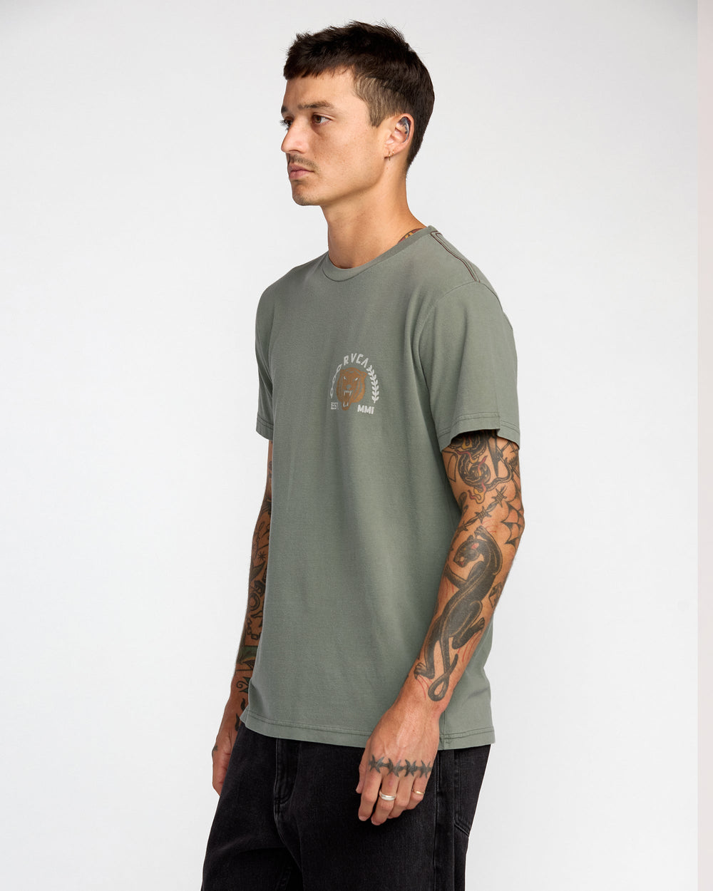Squadron Short Sleeve Tee - Sage Leaf | RVCA outlet