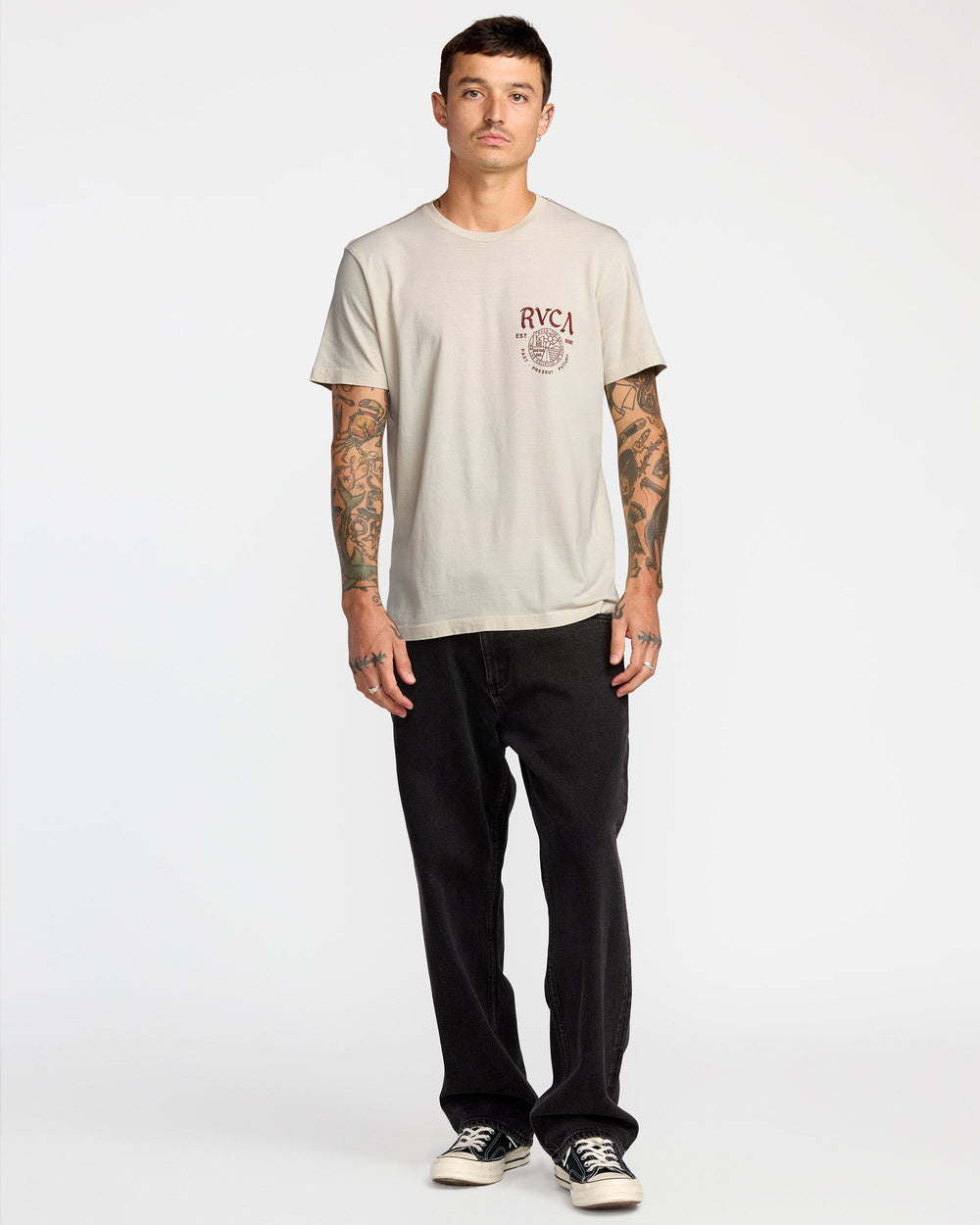 Utility Services Short Sleeve Tee - Ceramic | RVCA discount