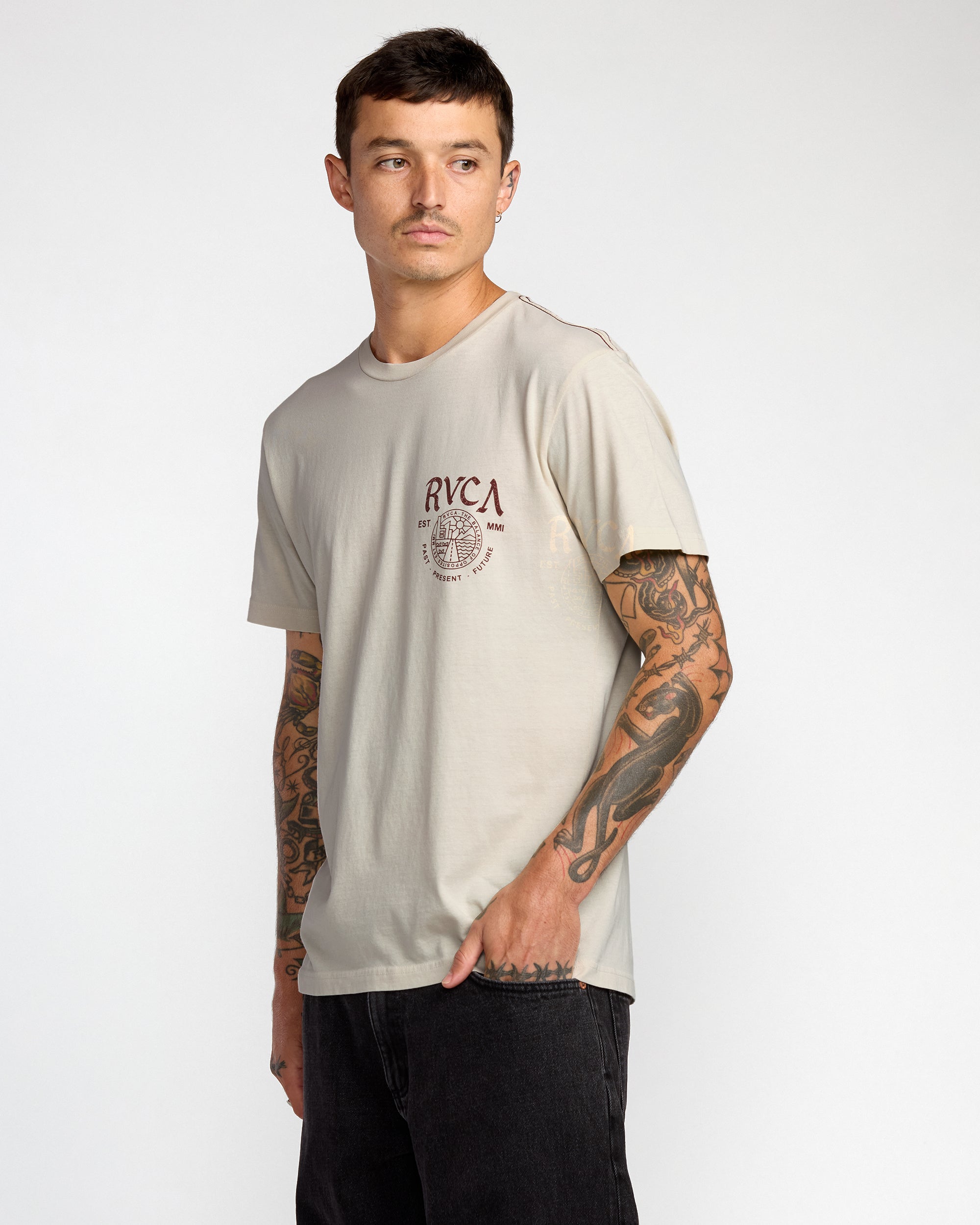 Utility Services Short Sleeve Tee - Ceramic | RVCA discount