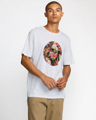 Motors Short Sleeve Tee - White Floral Leopard | RVCA sale