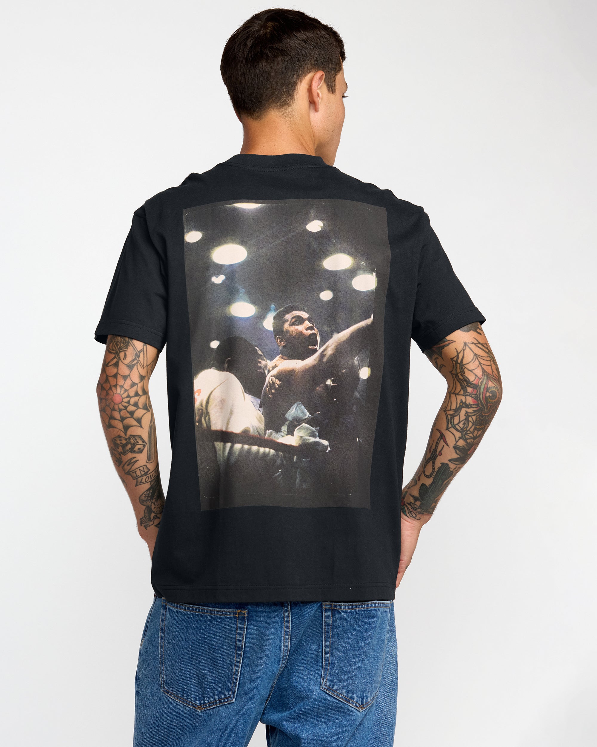 VA X Ali Ringside Short Sleeve Tee - Black | RVCA for sale
