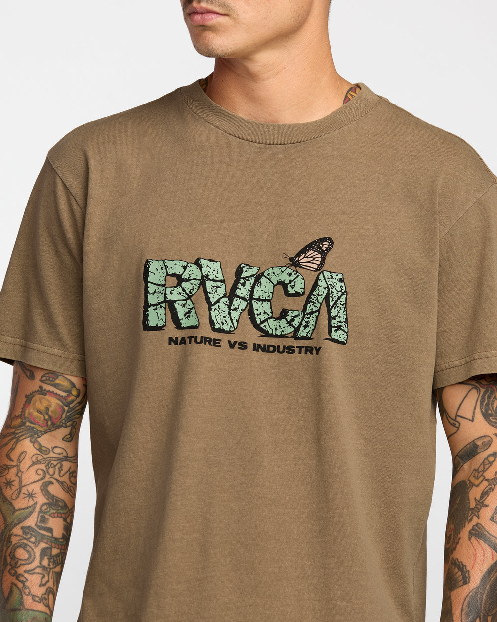 Butterfly FX Short Sleeve Tee - Coyote | RVCA US