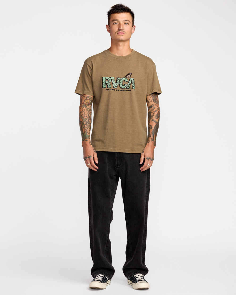 Butterfly FX Short Sleeve Tee - Coyote | RVCA US