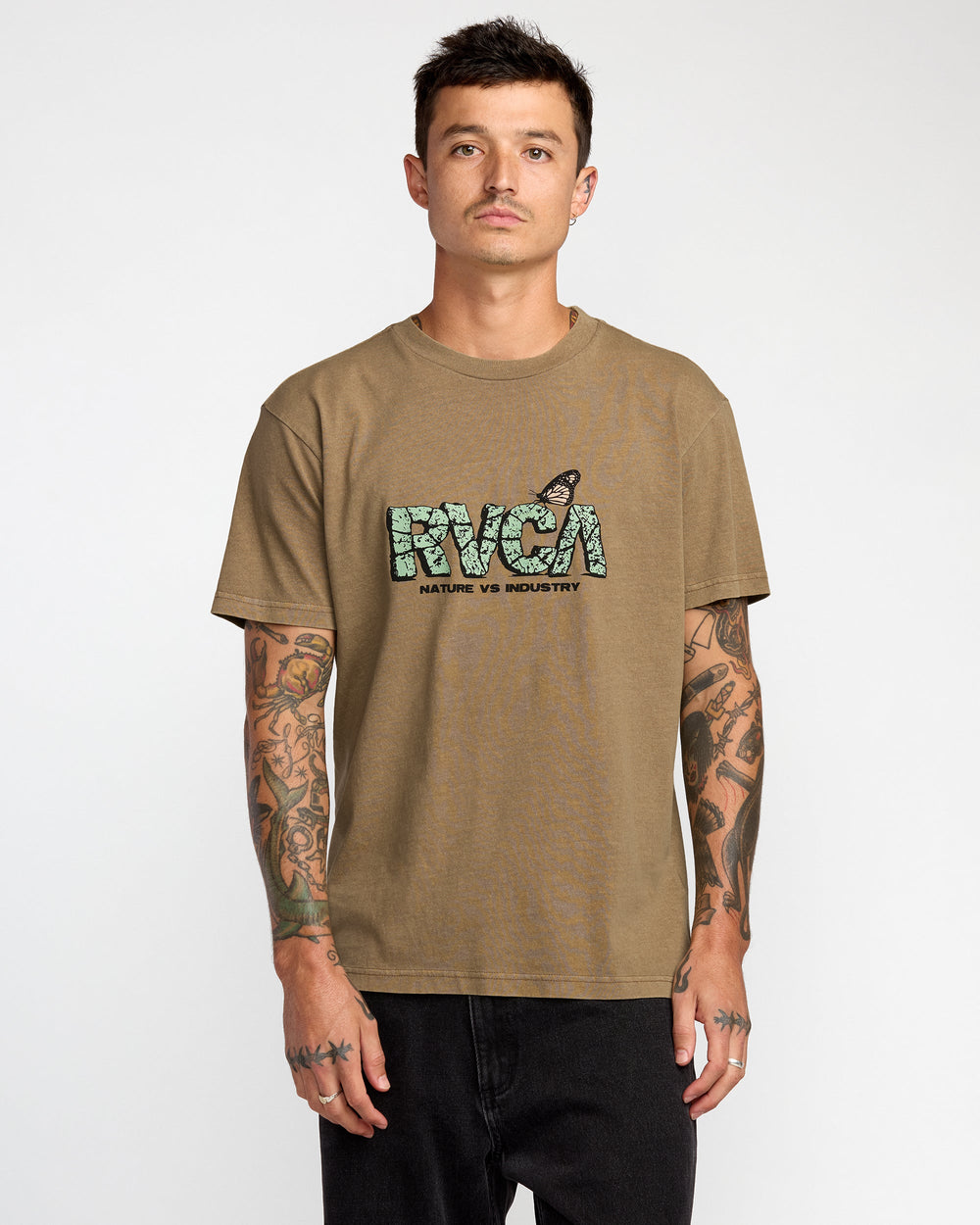 Butterfly FX Short Sleeve Tee - Coyote | RVCA US