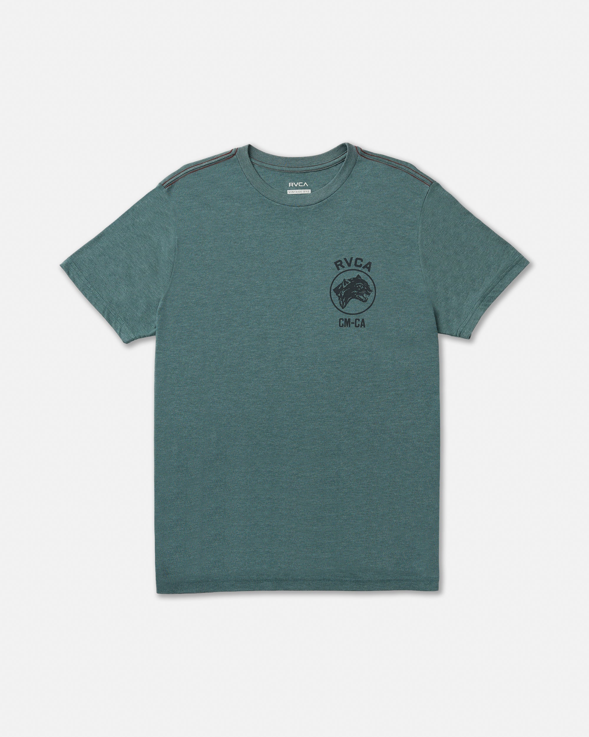 Sky Cat Short Sleeve Tee - Balsam Green | RVCA near me