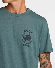 Sky Cat Short Sleeve Tee - Balsam Green | RVCA near me