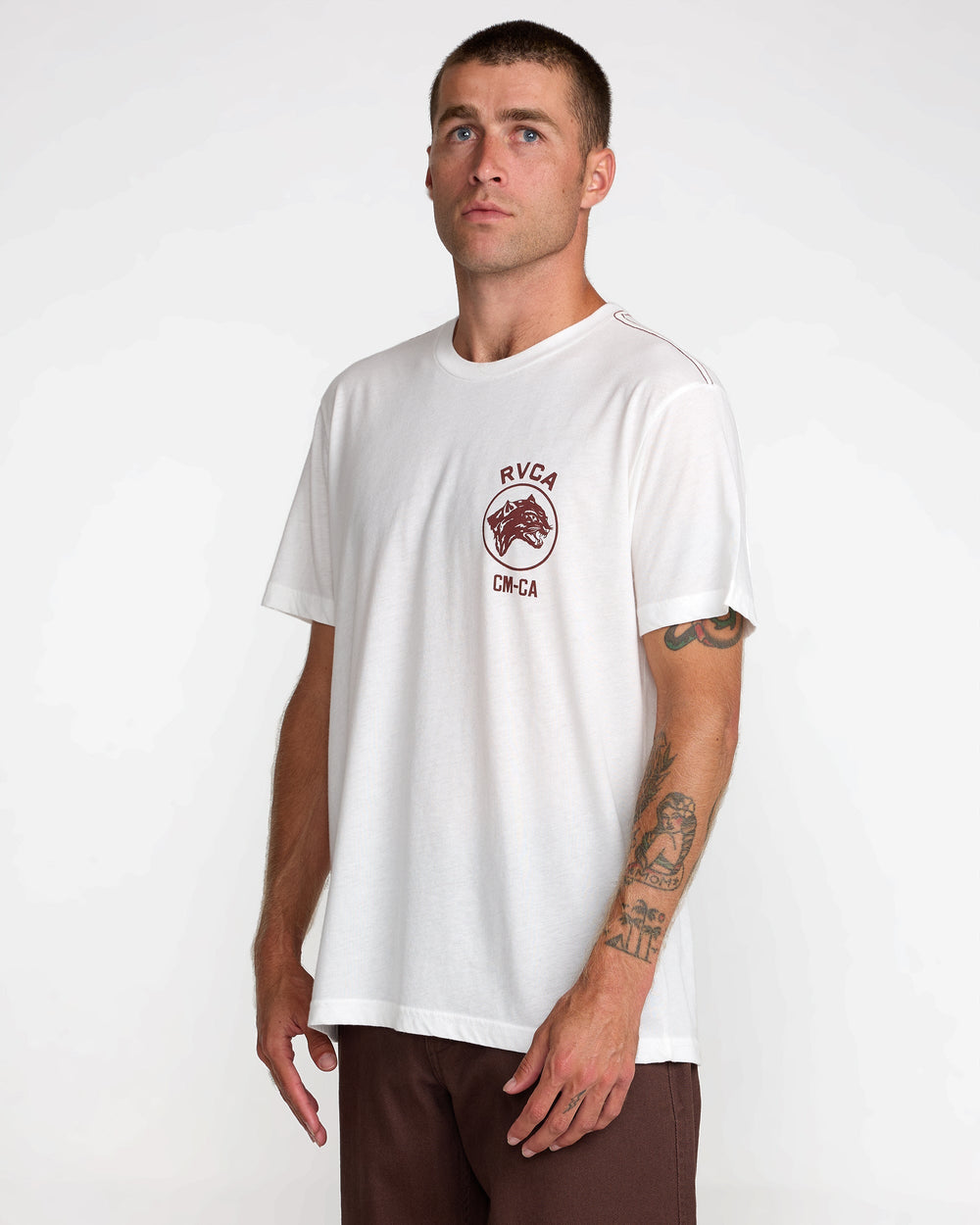 Sky Cat Short Sleeve Tee - Antique White | RVCA outlet