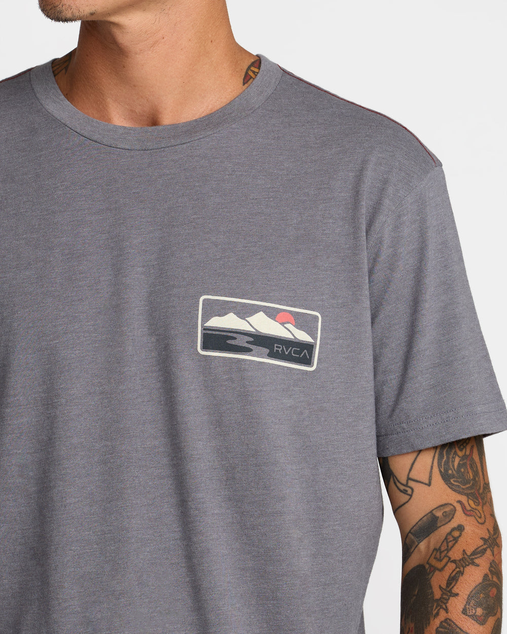 Peak Cove Short Sleeve Tee - Smoke | RVCA US