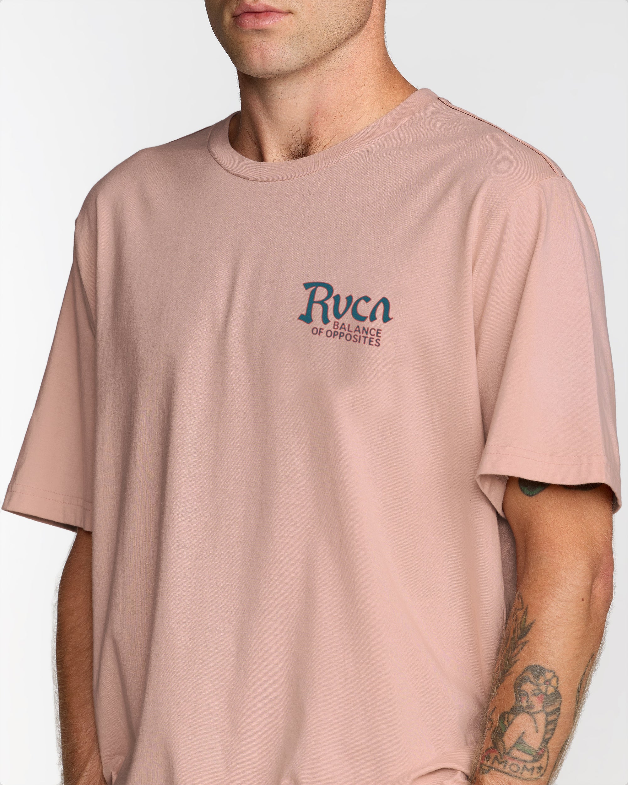 Stingbay Short Sleeve Tee - Pale Mauve | RVCA online