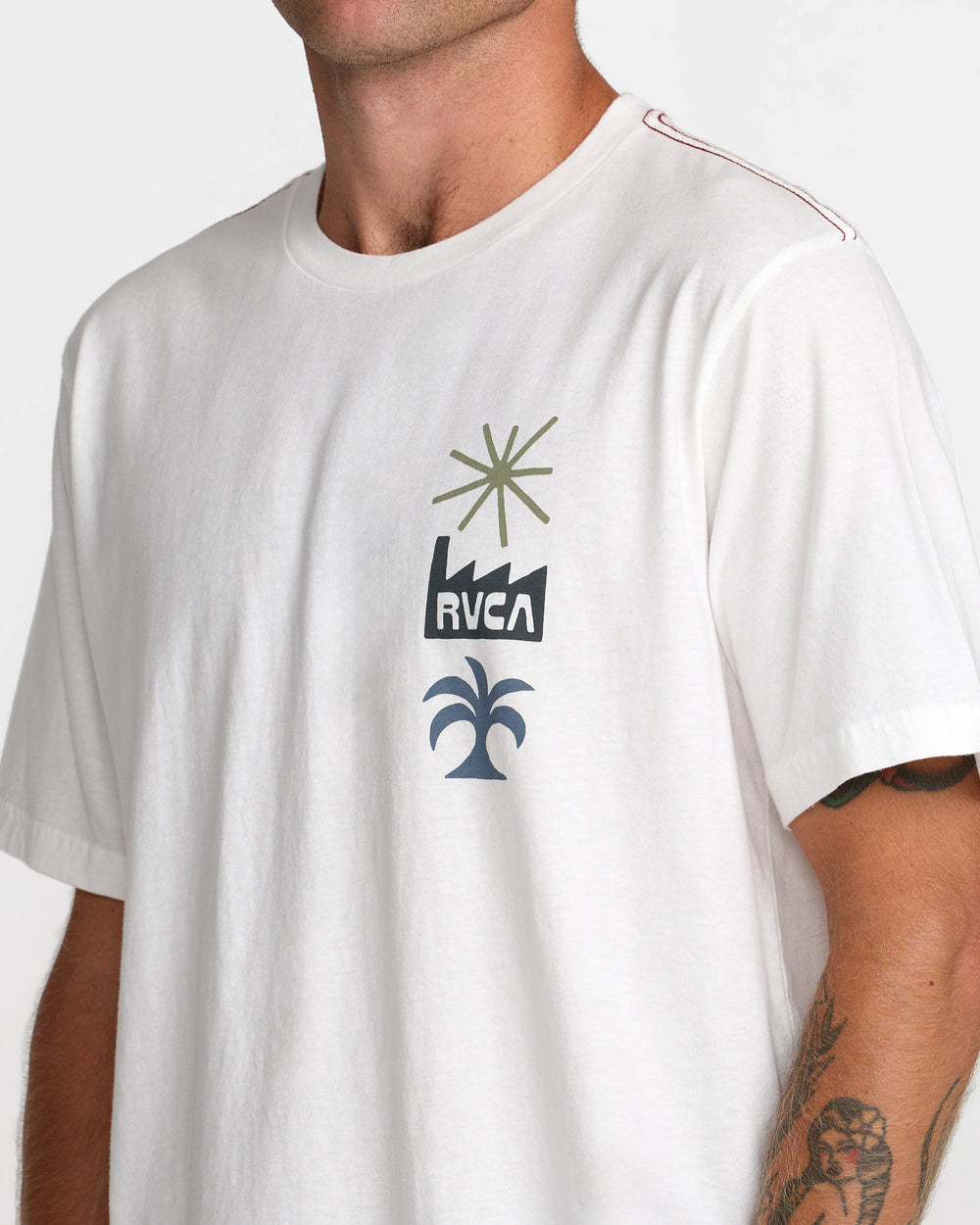 Mirage Short Sleeve Tee - Antique White | RVCA outlet
