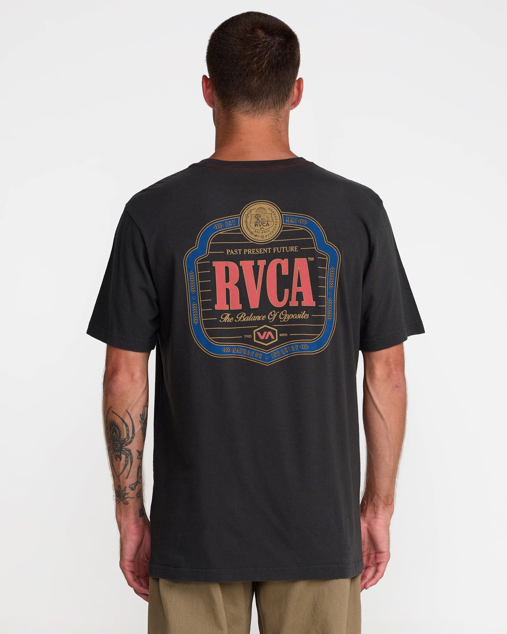 Philsner Short Sleeve Tee - Pirate Black | RVCA on sale