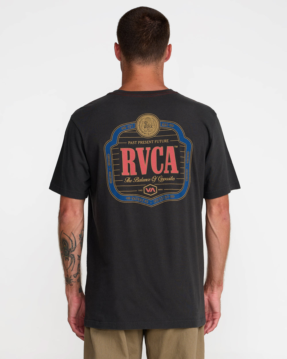 Philsner Short Sleeve Tee - Pirate Black | RVCA on sale
