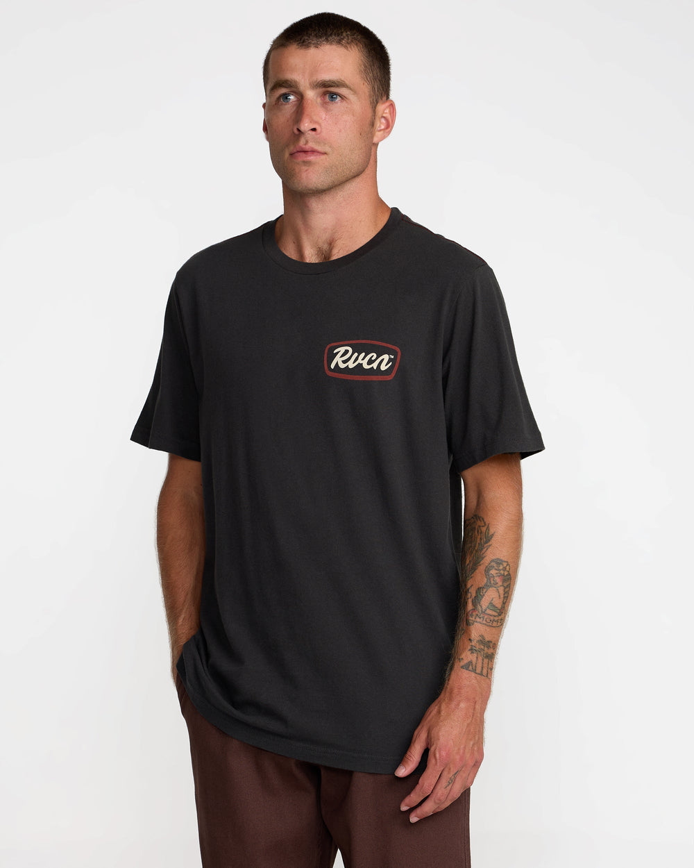 Sign Post Short Sleeve Tee - Pirate Black | RVCA near me