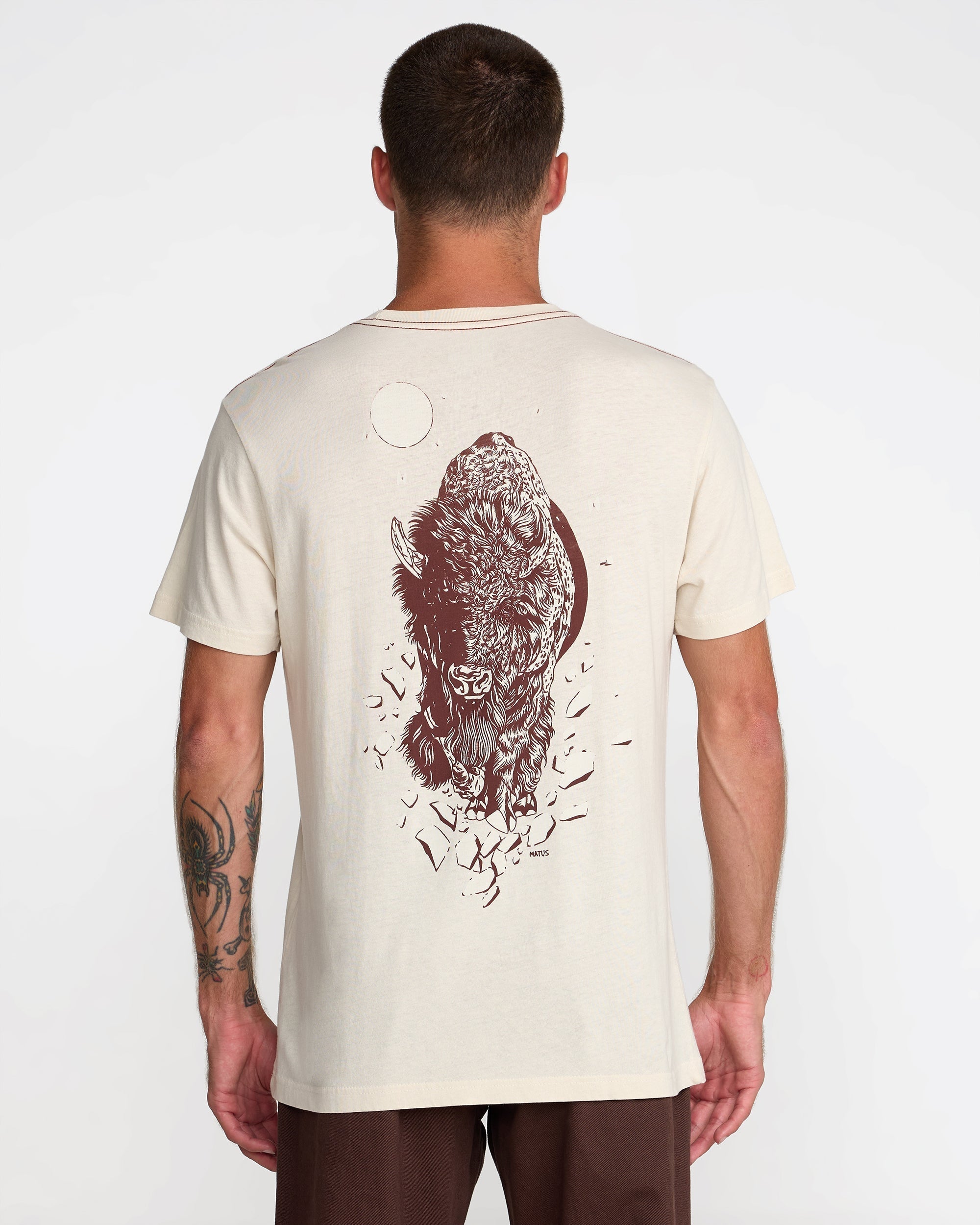Matus Bison Short Sleeve Tee - Ceramic | RVCA for sale