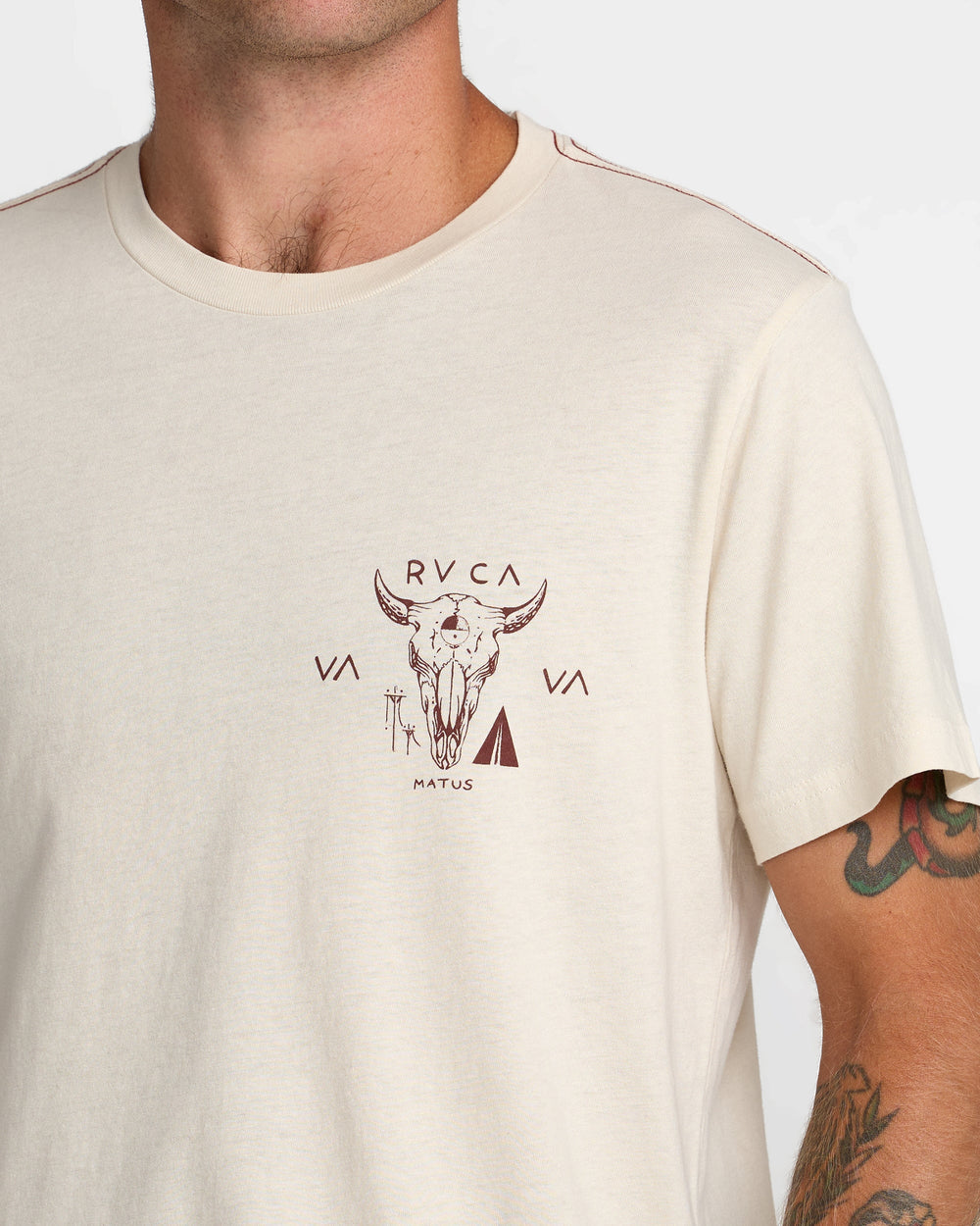 Matus Bison Short Sleeve Tee - Ceramic | RVCA for sale