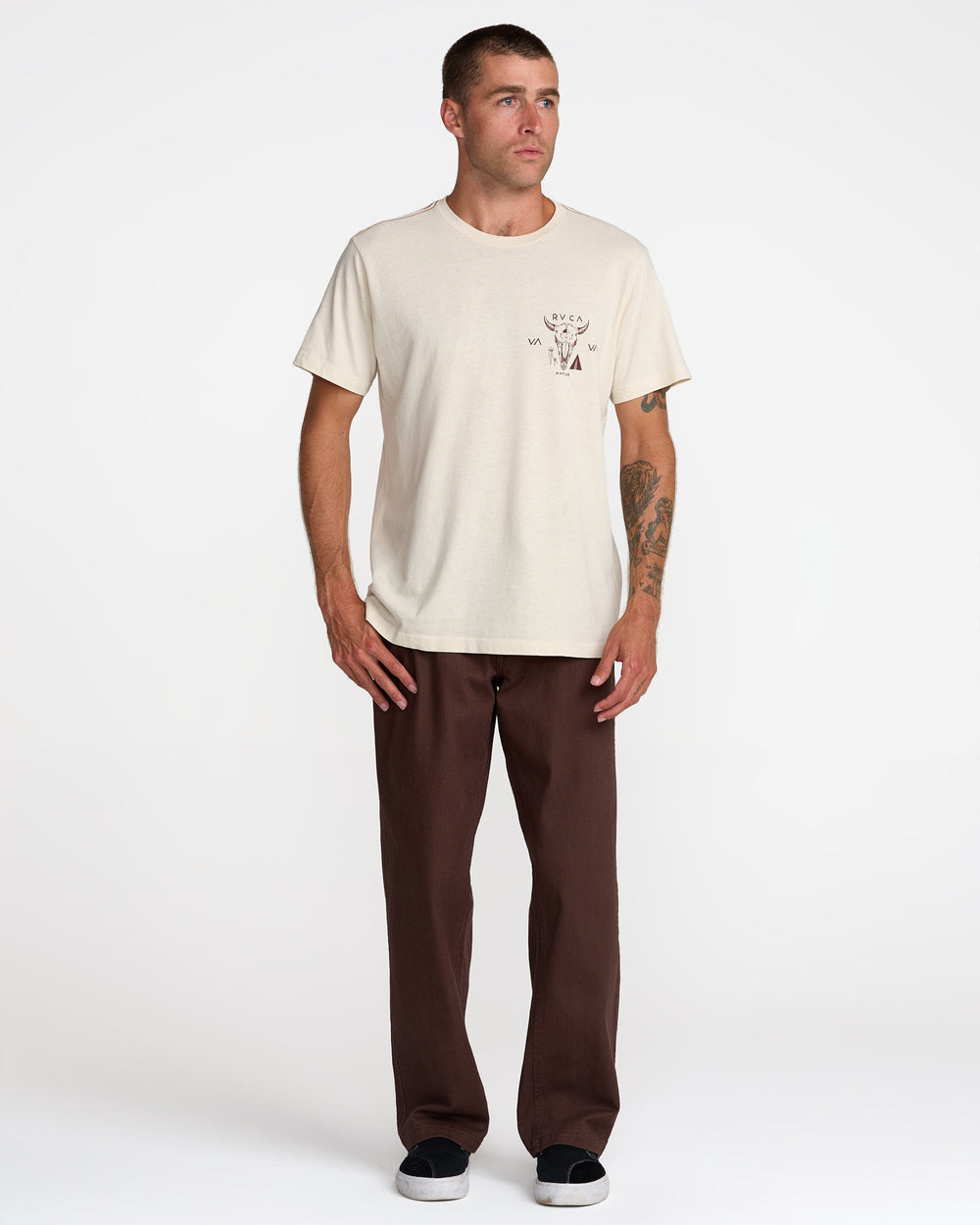 Matus Bison Short Sleeve Tee - Ceramic | RVCA for sale