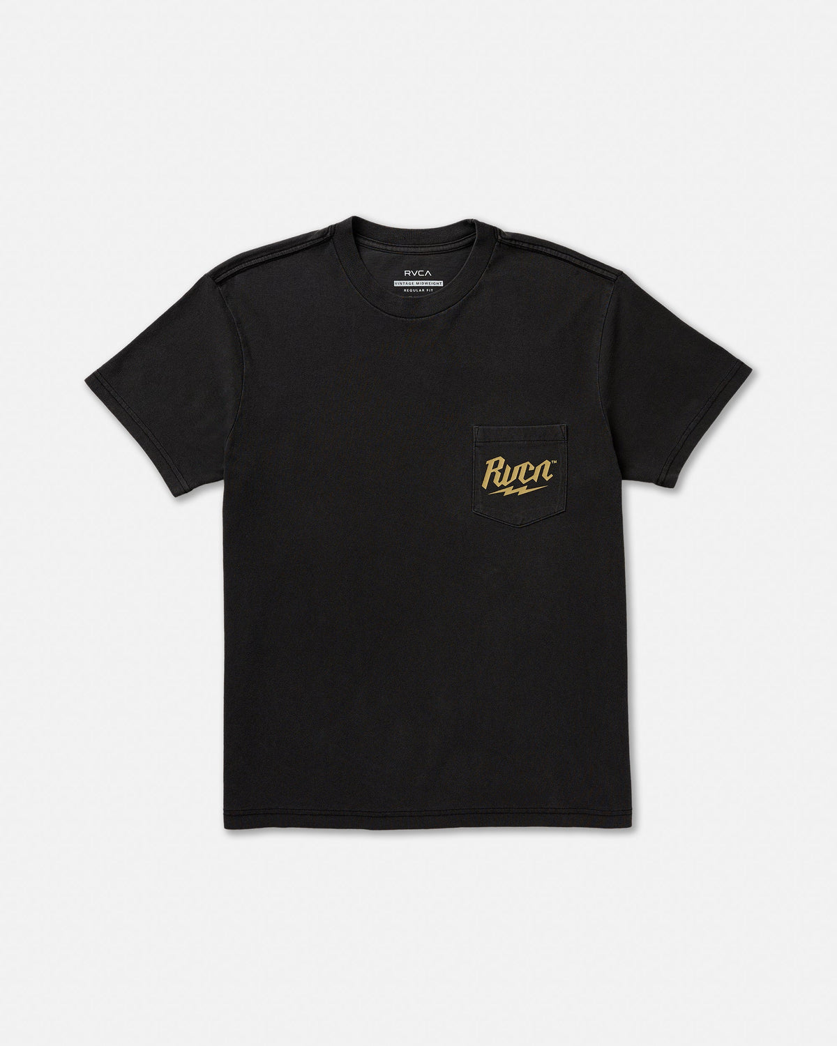RVCA Shock Pocket Short Sleeve Tee - Black | RVCA discount