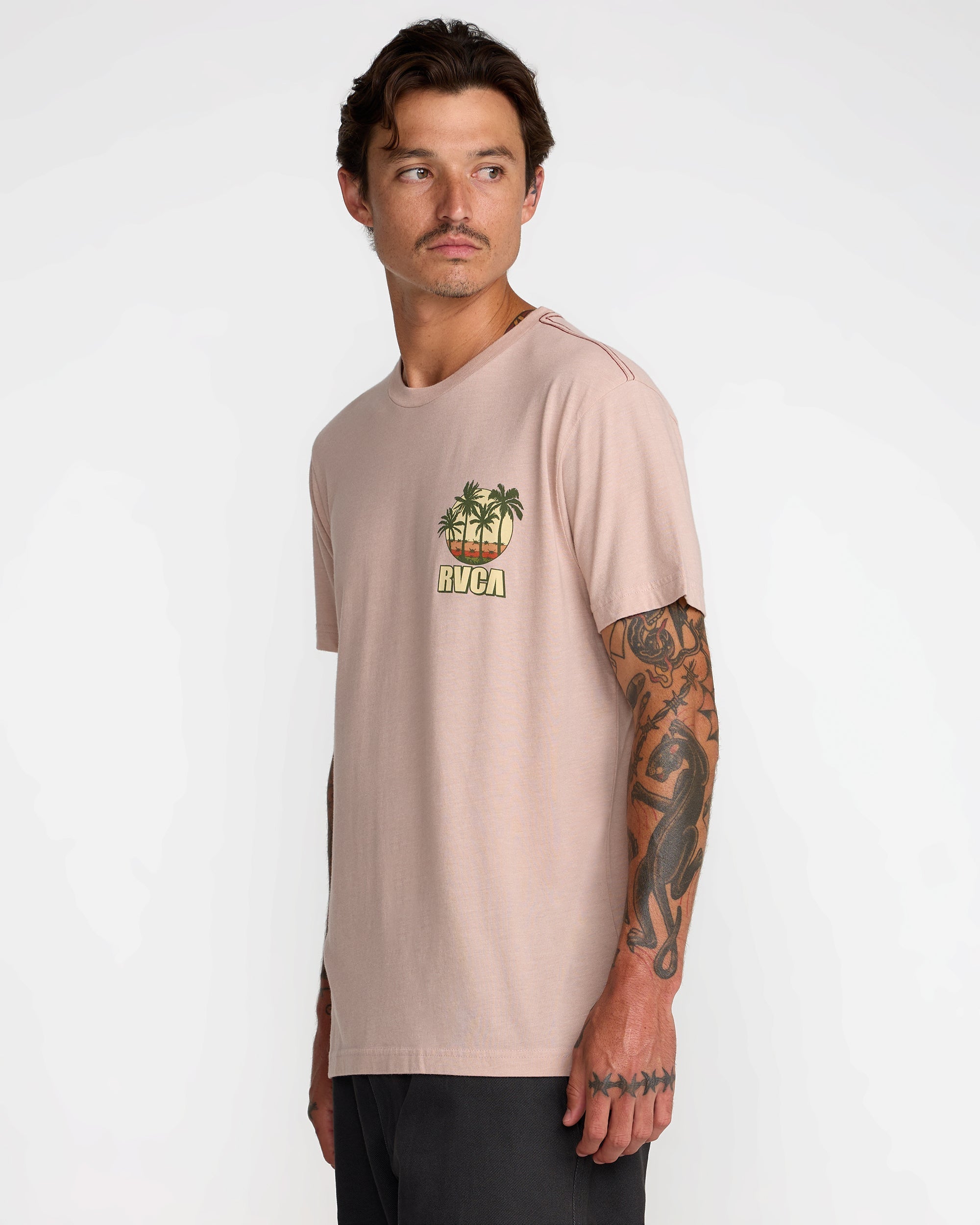 Aloha State Short Sleeve Tee - Pale Mauve | RVCA outlet