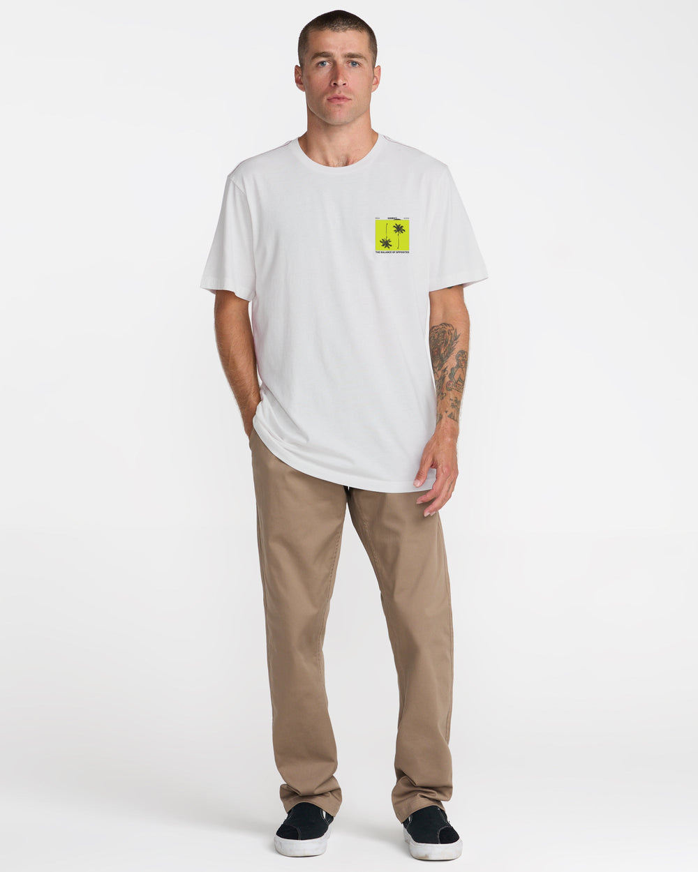 Balance Palms Tee - Antique White | RVCA online