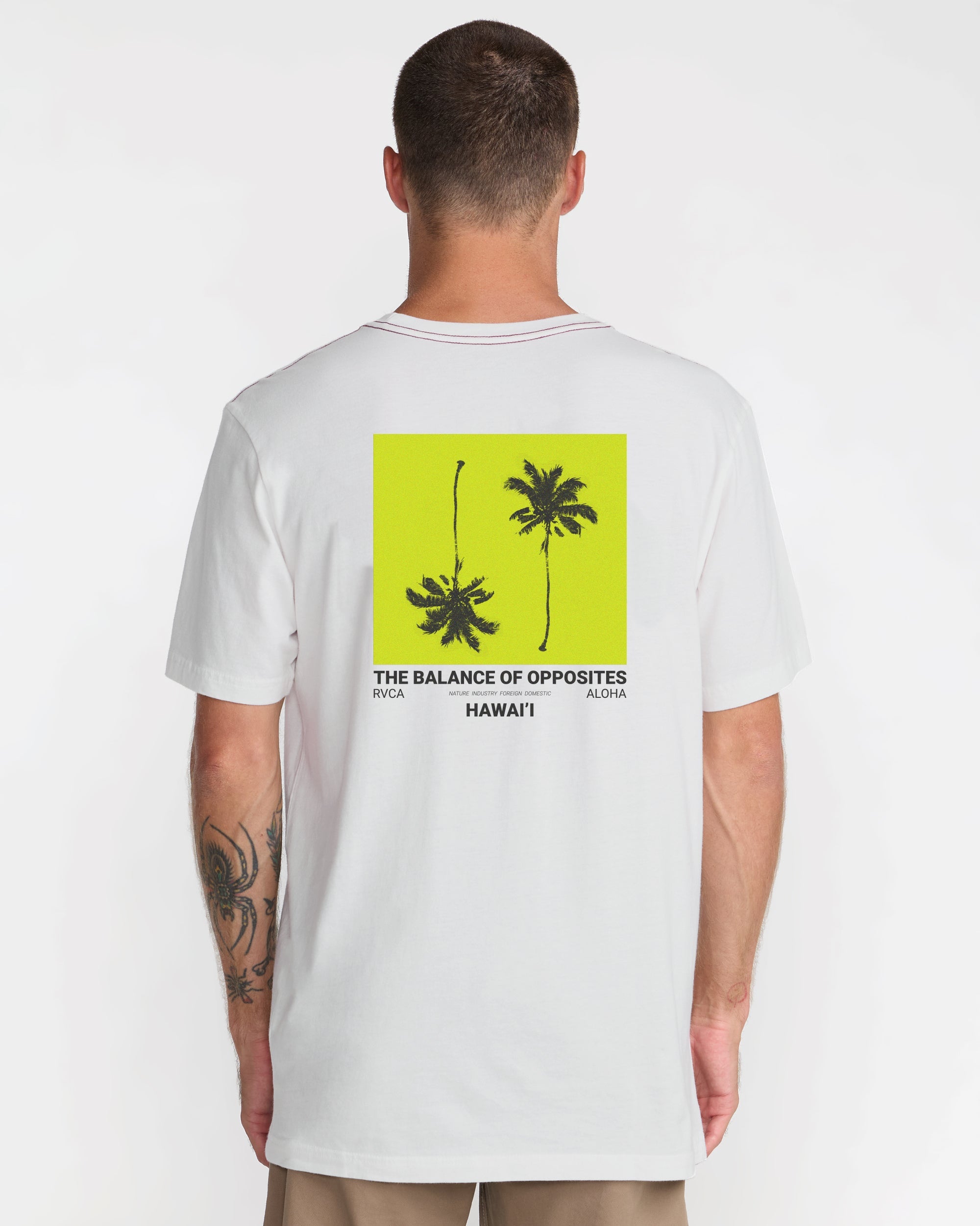 Balance Palms Tee - Antique White | RVCA online
