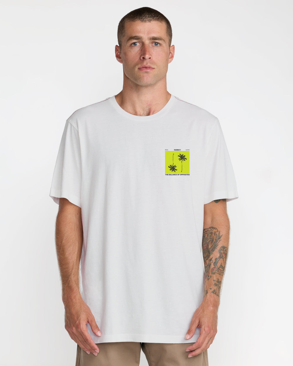 Balance Palms Tee - Antique White | RVCA online