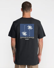Balance Palms Tee - Pirate Black | RVCA US