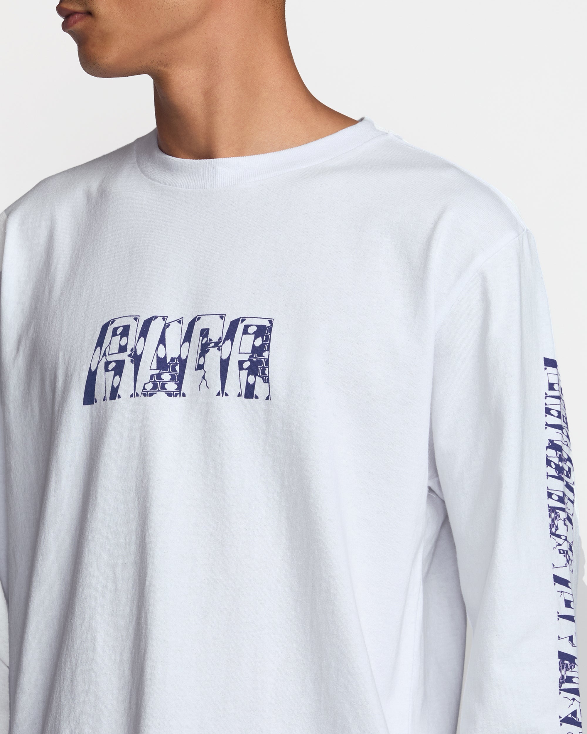 Barbarosa Long Sleeve Tee - White | RVCA for sale