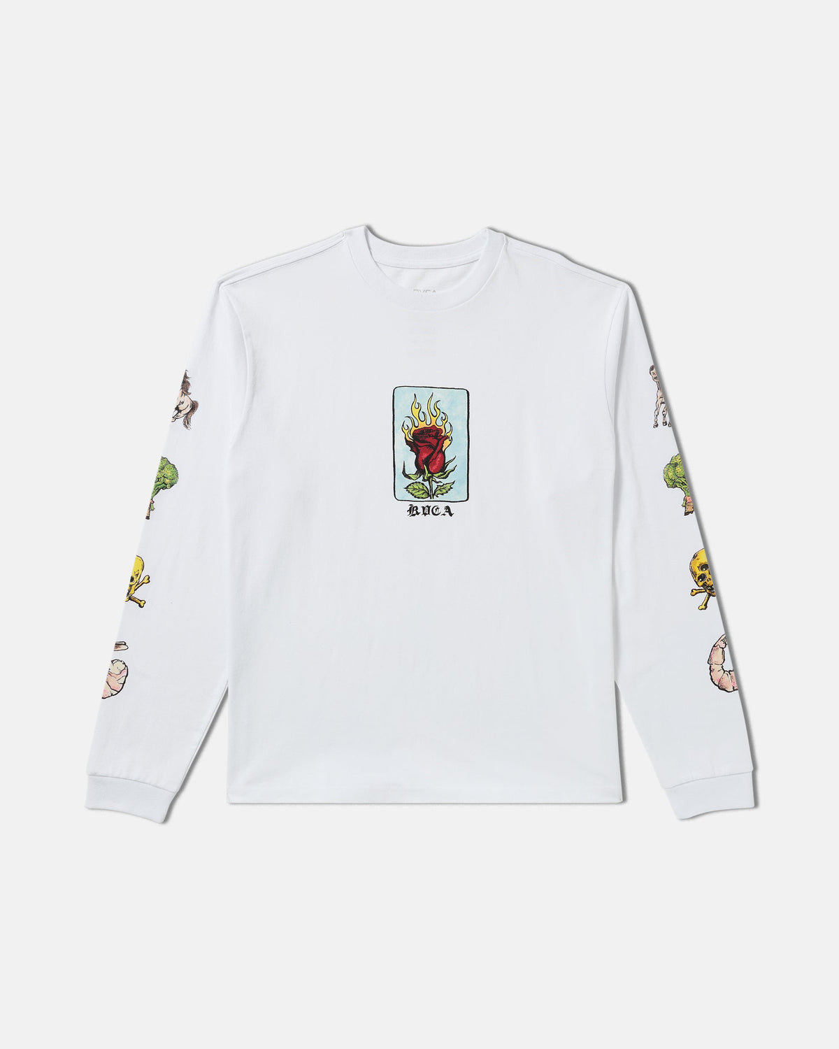 KSL Long Sleeve Tee - White | RVCA for sale