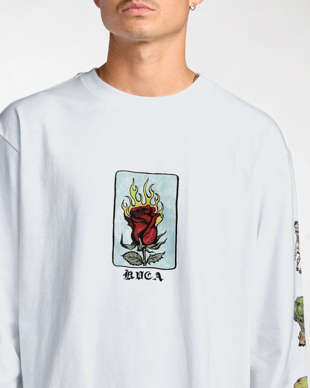 KSL Long Sleeve Tee - White | RVCA for sale