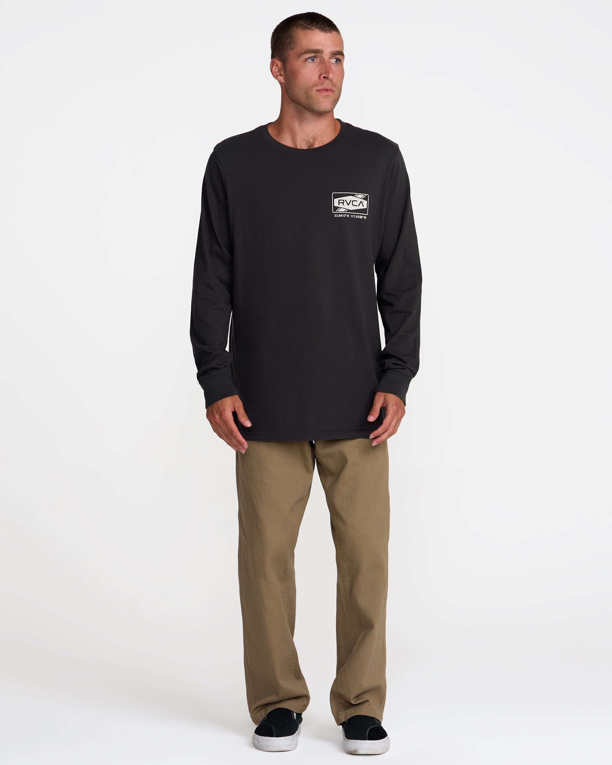 Deep Dive Long Sleeve Tee - Pirate Black | RVCA outlet
