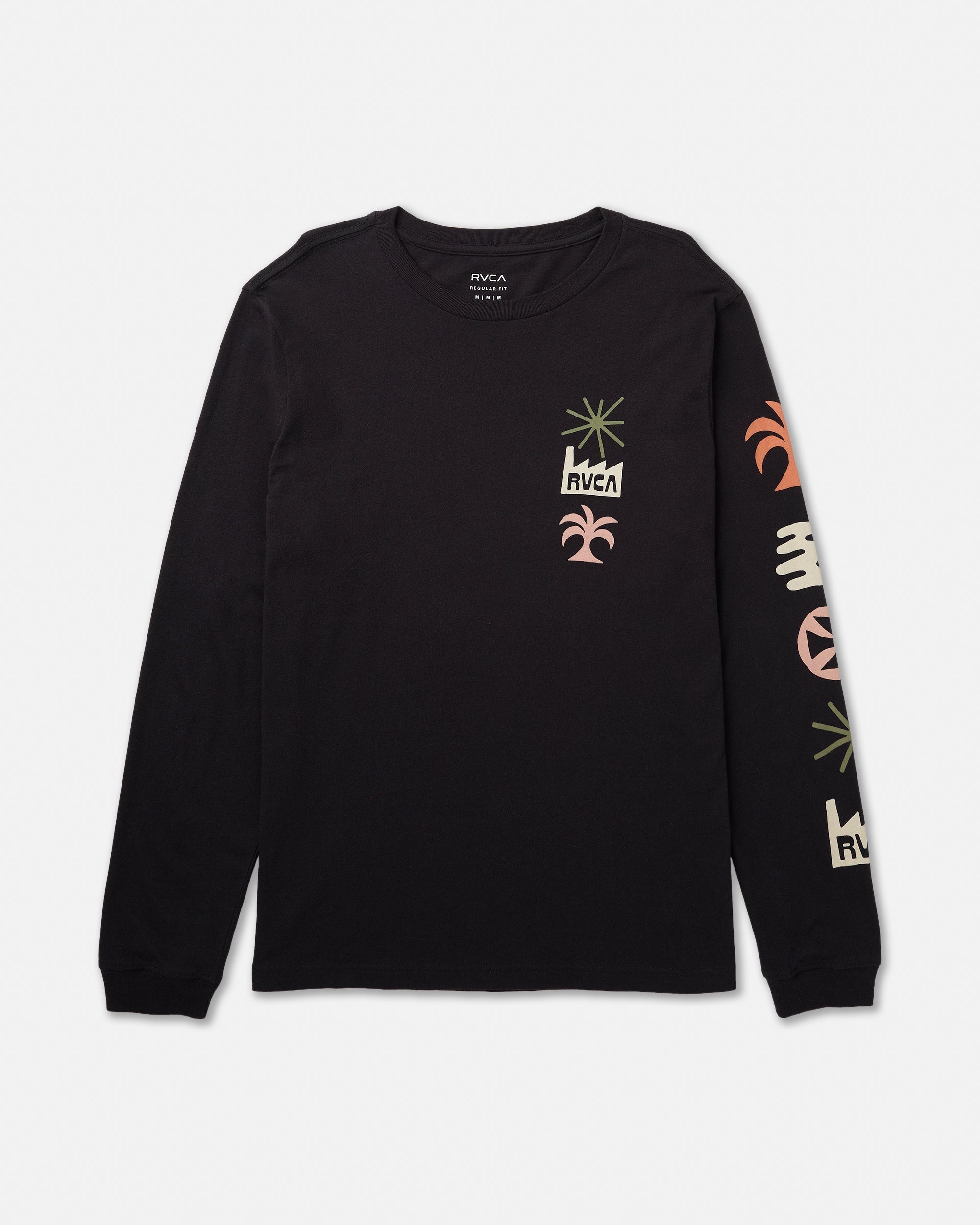 Mirage Long Sleeve Tee - Black | RVCA US