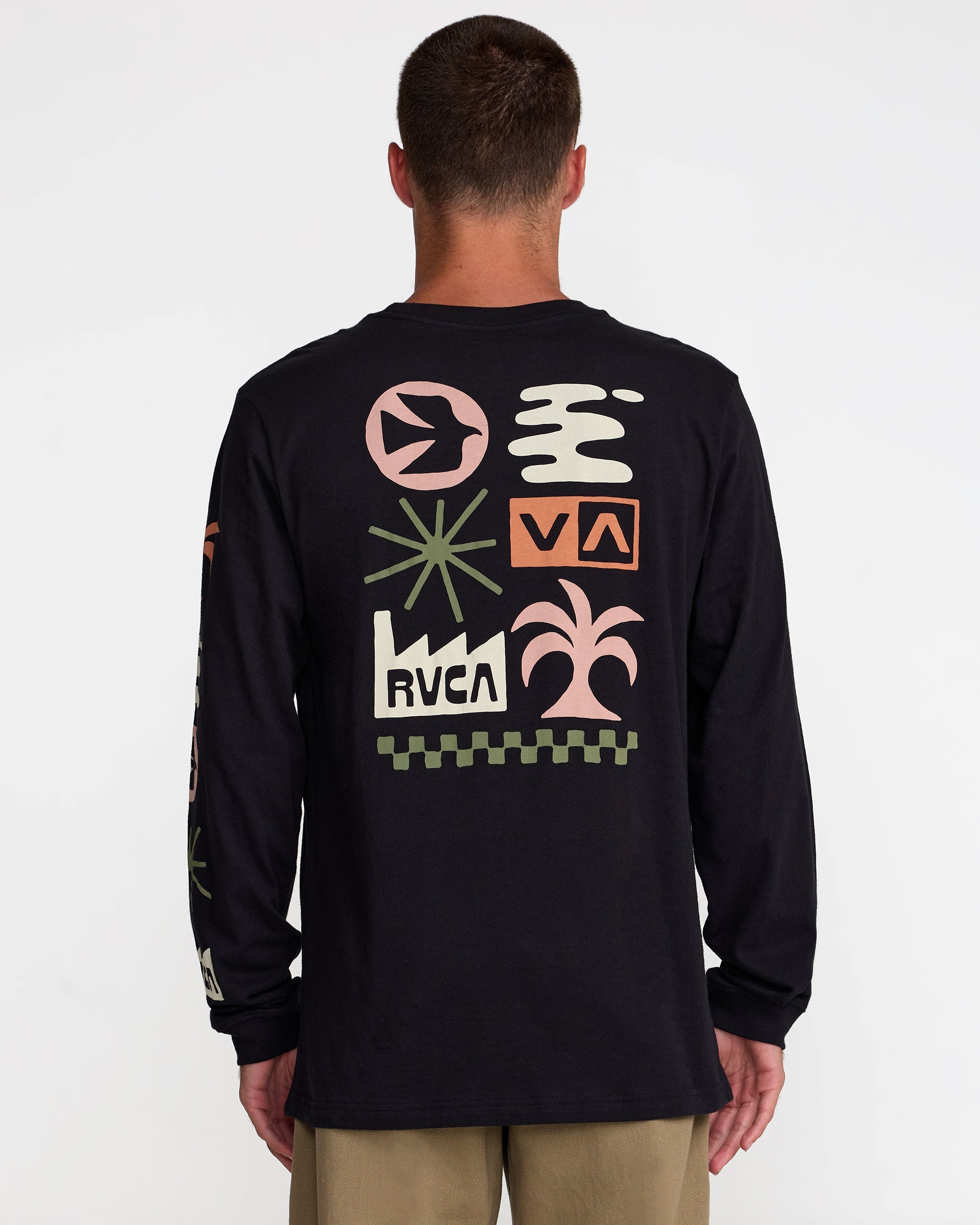Mirage Long Sleeve Tee - Black | RVCA US