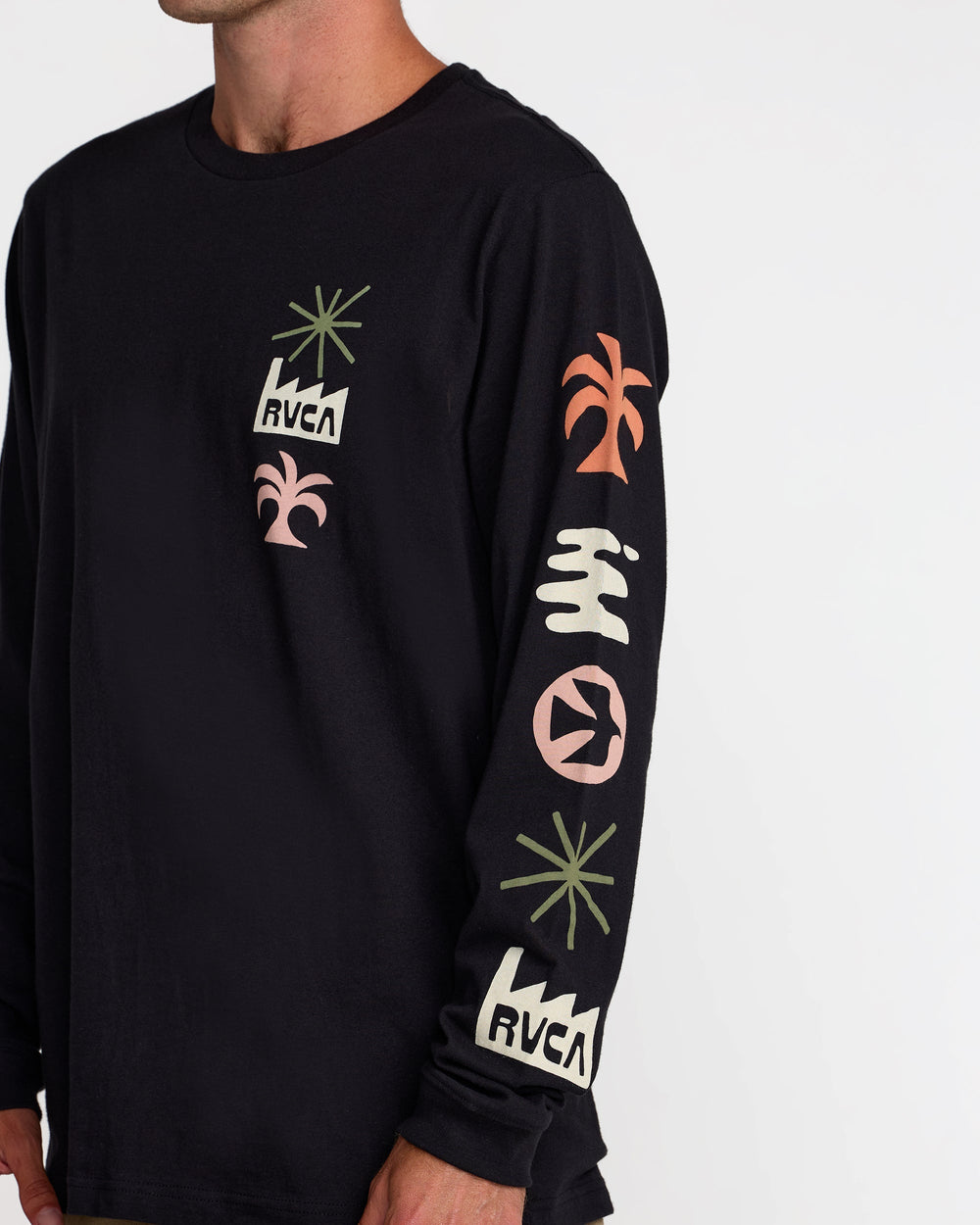 Mirage Long Sleeve Tee - Black | RVCA US