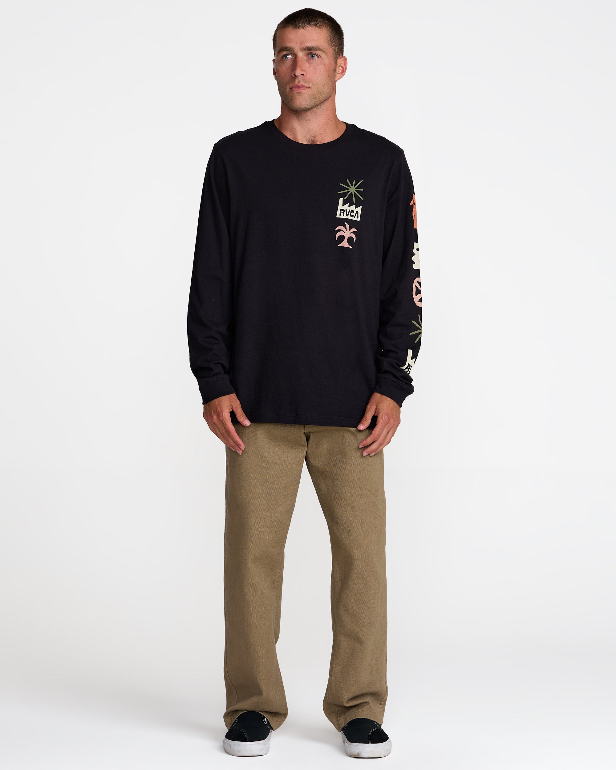 Mirage Long Sleeve Tee - Black | RVCA US