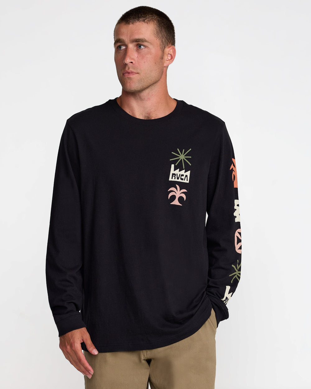 Mirage Long Sleeve Tee - Black | RVCA US