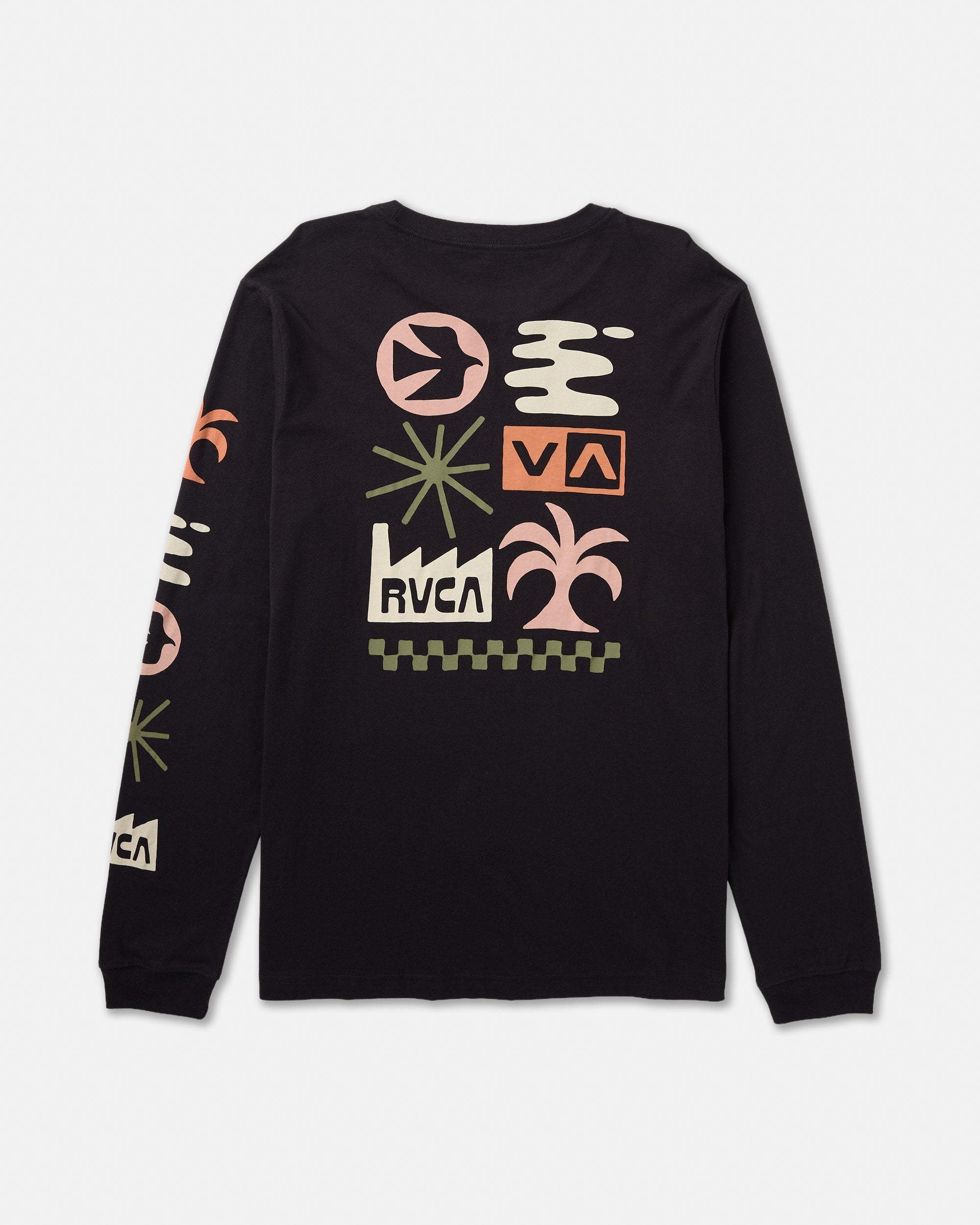 Mirage Long Sleeve Tee - Black | RVCA US