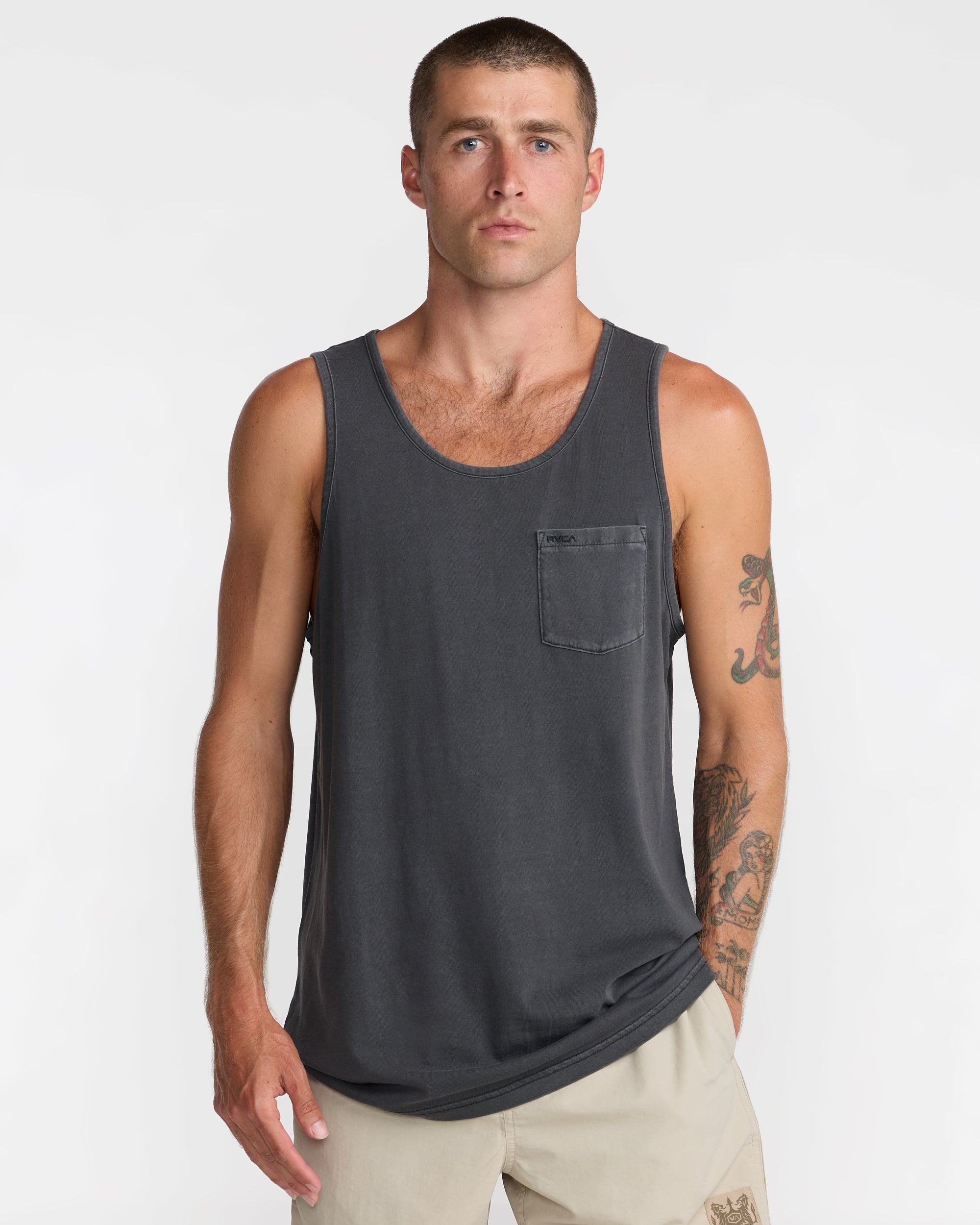 PTC 2 Pigment Tank Top - Pirate Black | RVCA US