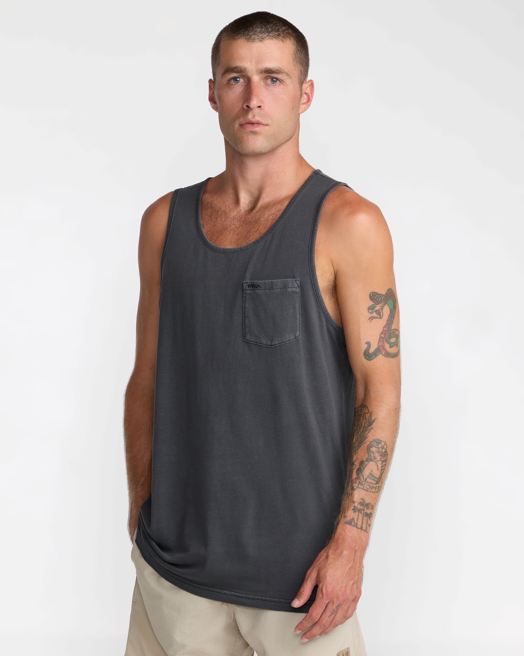 PTC 2 Pigment Tank Top - Pirate Black | RVCA US