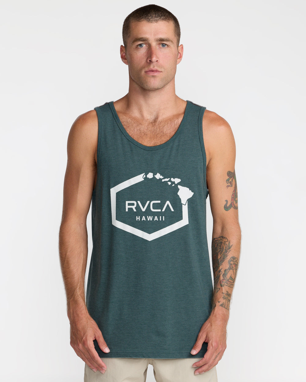 Island Hex Tank Top - Balsam Green | RVCA outlet