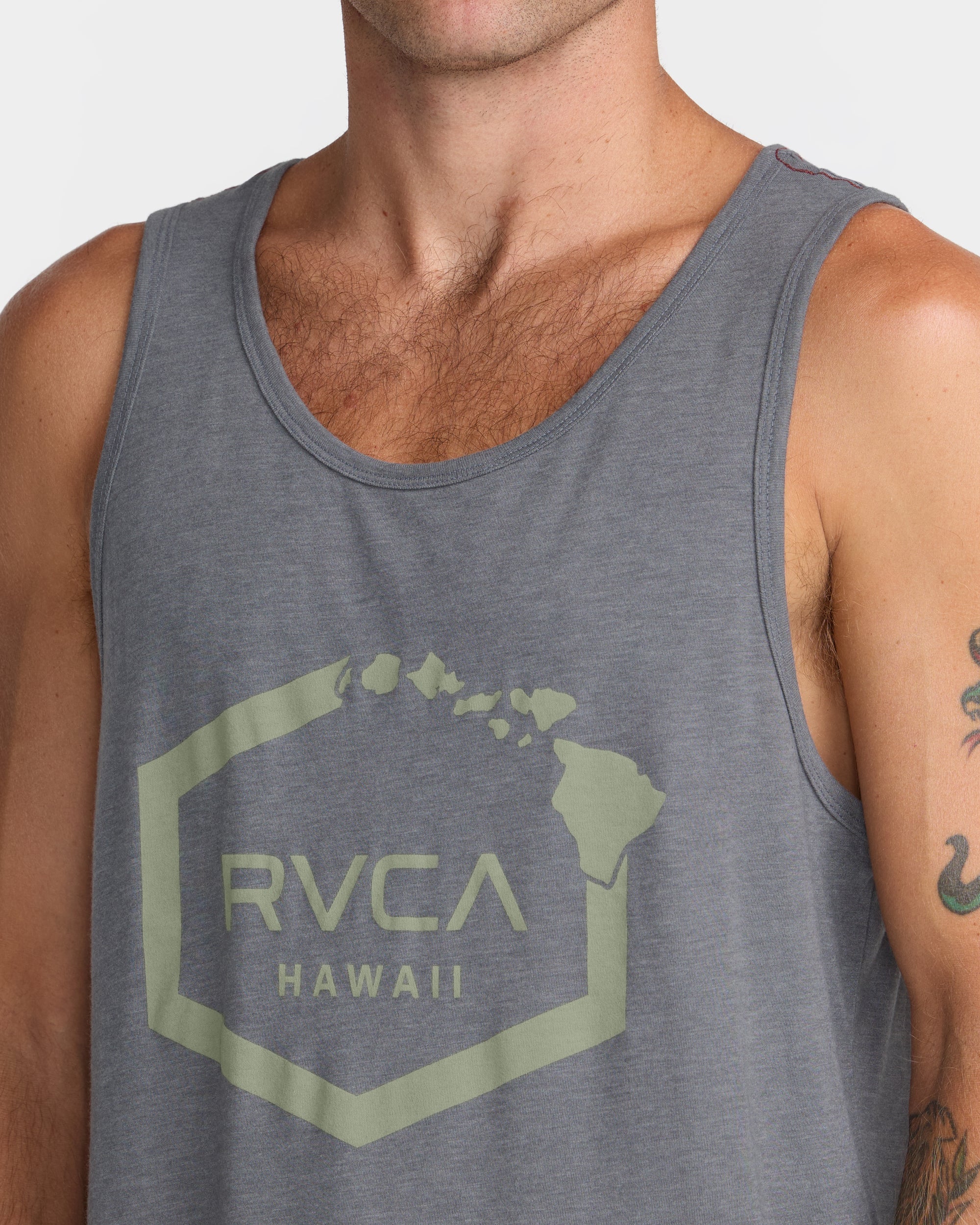 Island Hex Tank Top - Smoke | RVCA on sale