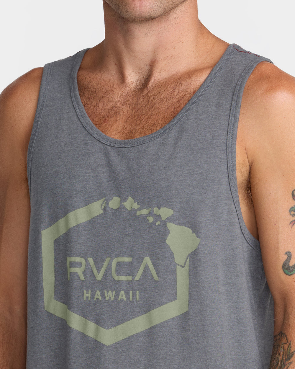 Island Hex Tank Top - Smoke | RVCA on sale